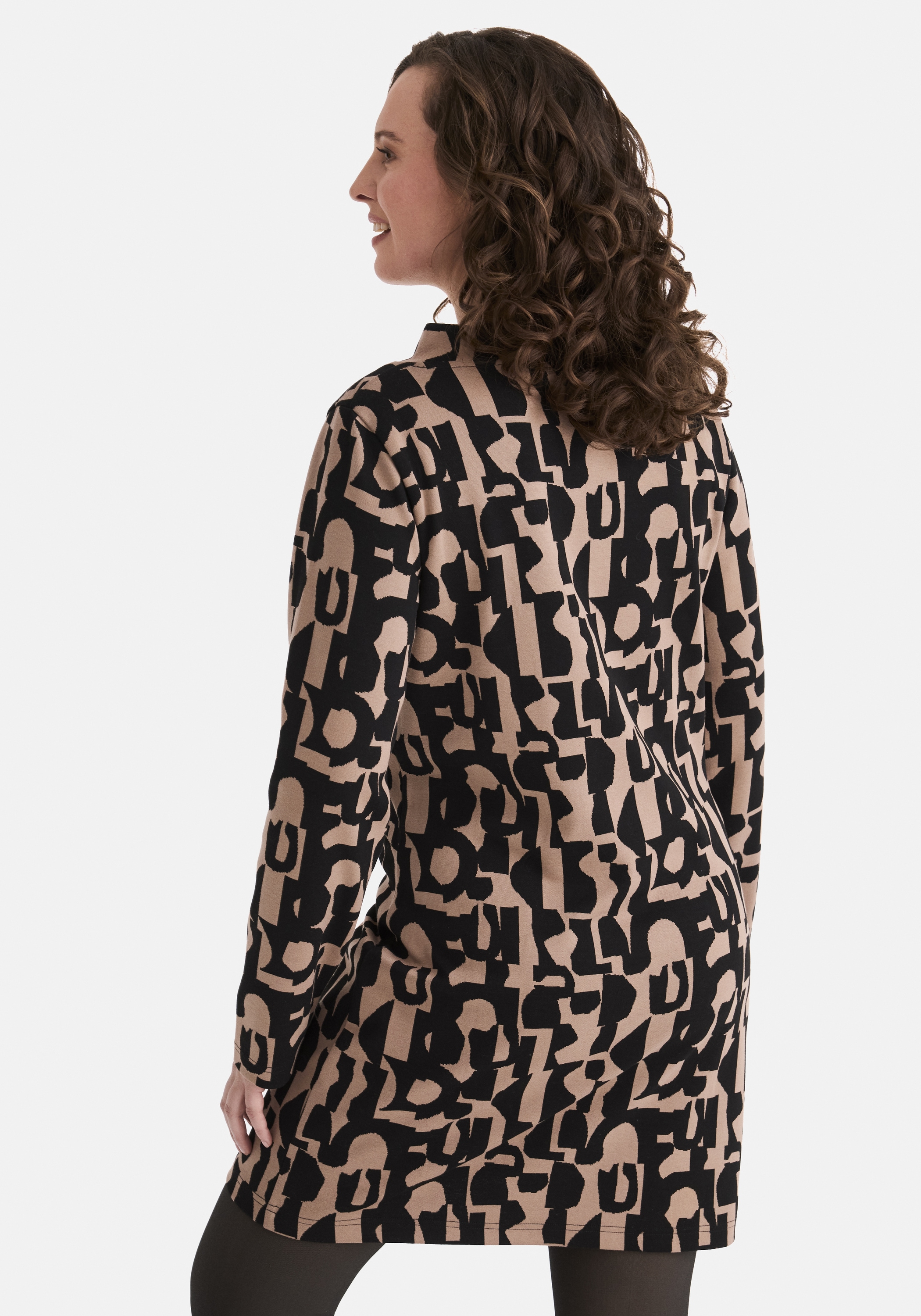 STOOKER WOMEN Midikleid »KLARA mit Stehkragen Kleid«, Langarmkleid in Midi-L änge mit Stehkragen für Damen