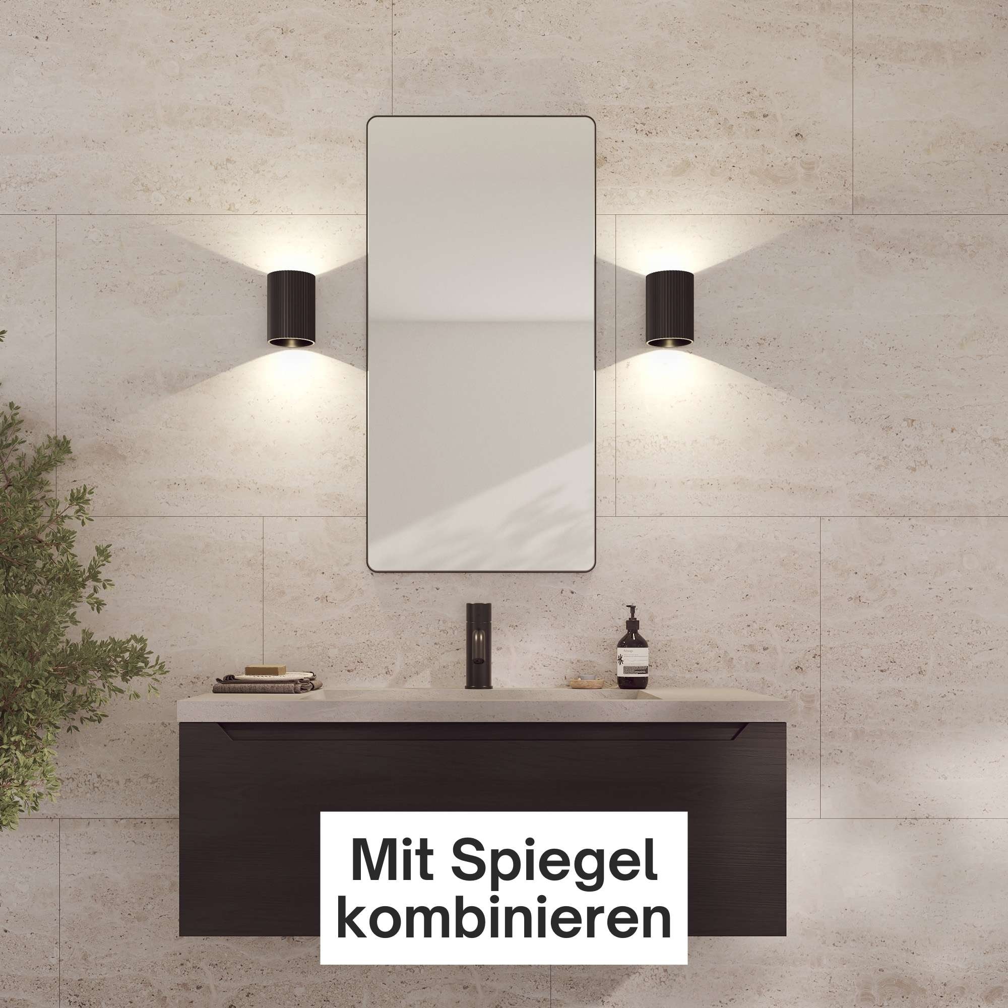 Loevschall Wandleuchte »Sekvens, Modern Wandlampe, Auf-/Ablicht, Dänisches Design«, IP 54 Wasserdicht, Modern design