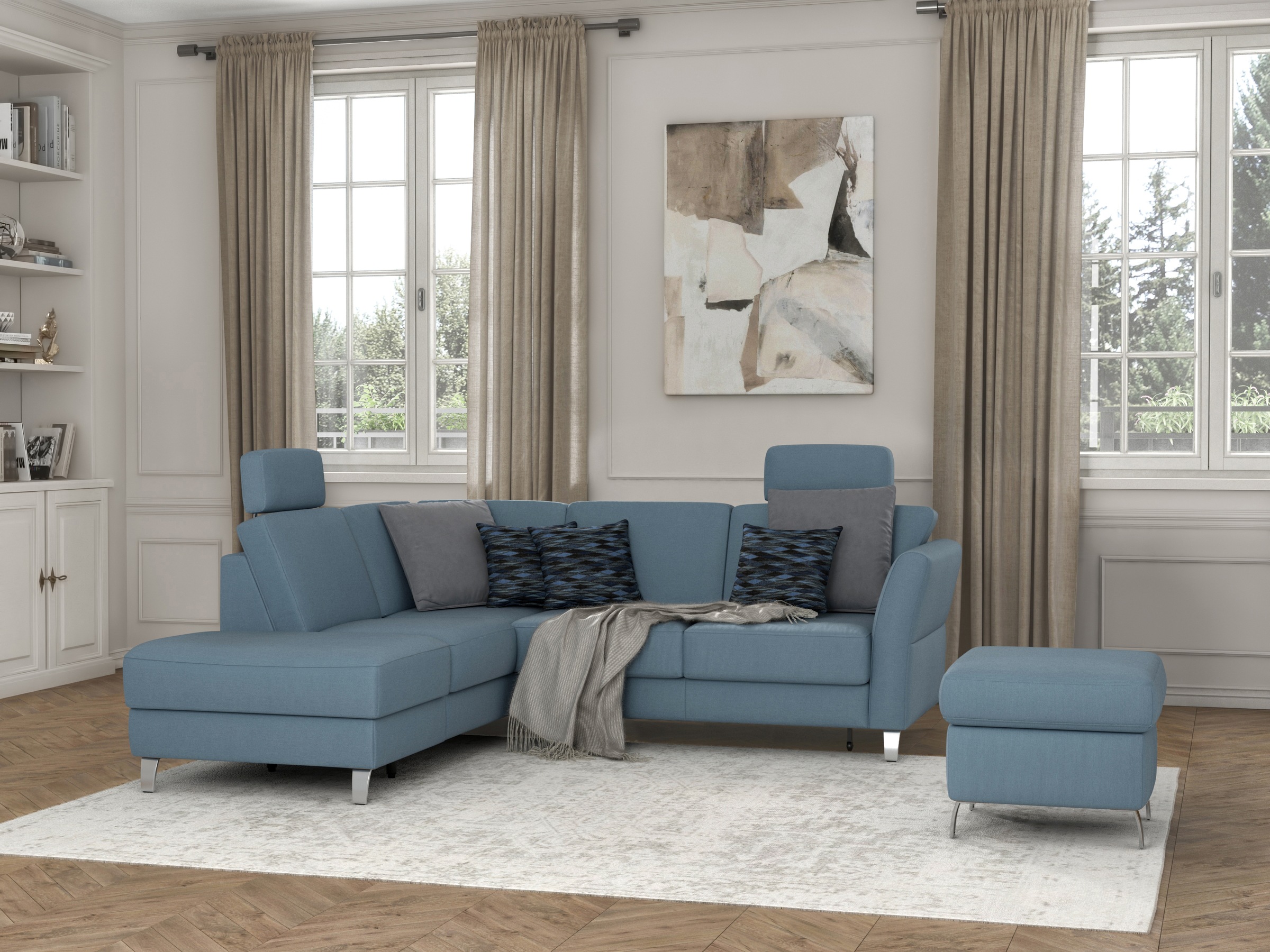 sit&more Ecksofa "Visby L-Form" Wahlweise mit Bettfunktion und Stauraum, fr günstig online kaufen