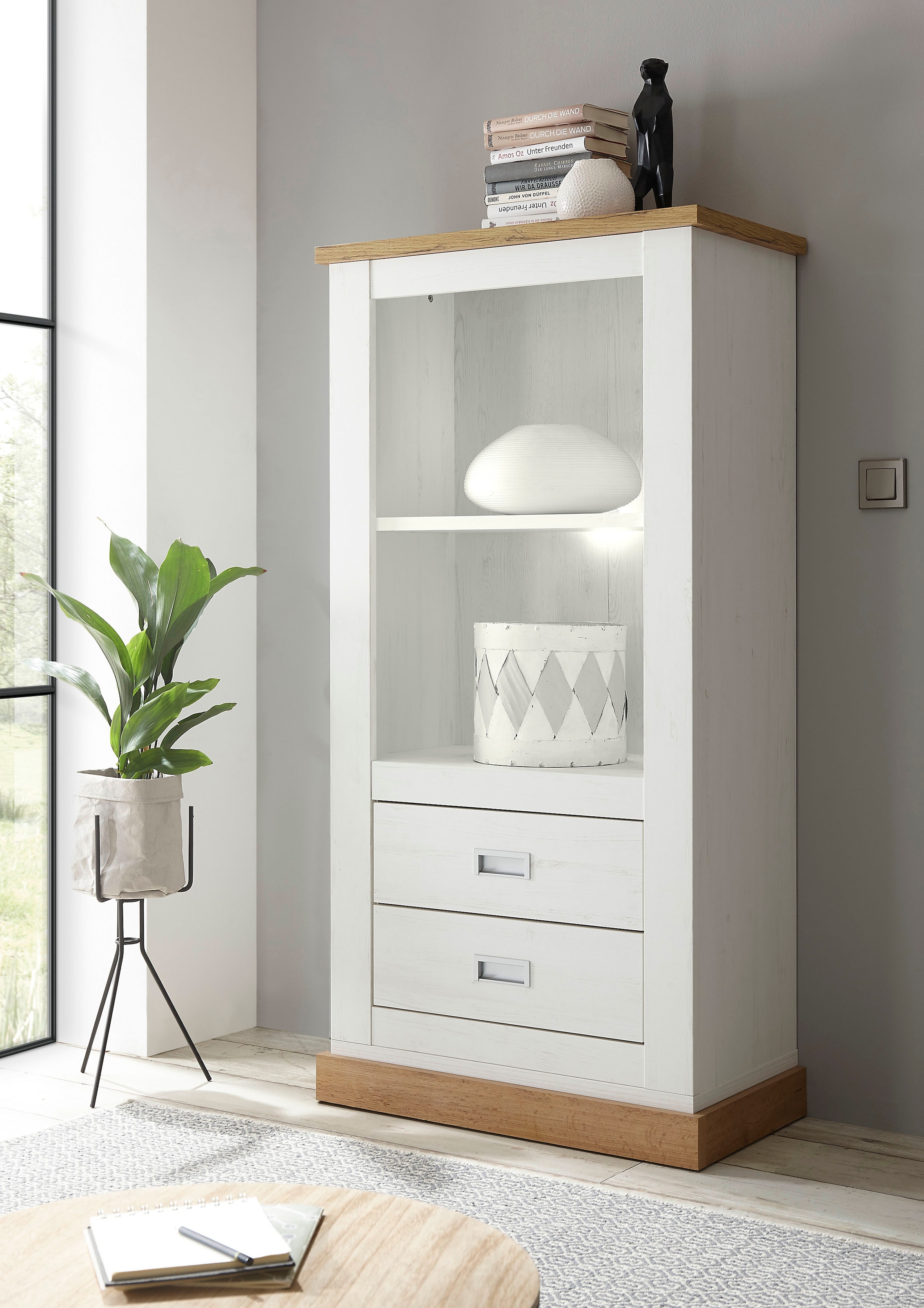 Home affaire Regal "Orlando, modernes Standregal, Bücherregal im Landhausst günstig online kaufen