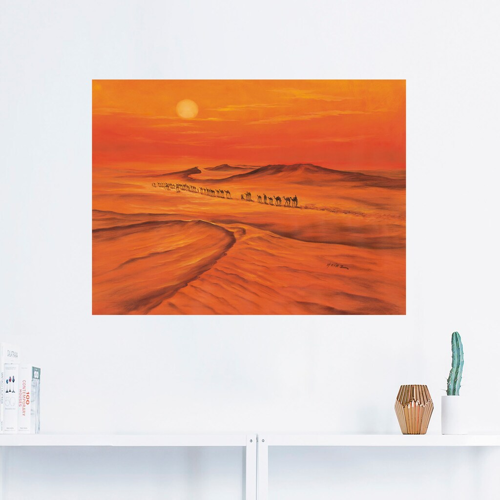 Wohnen Wohnaccessoires Artland Wandbild »Karawane«, Wüstenbilder, (1 St.), in vielen Größen & Produktarten - Alubild / Outdoorbi Wohnen Wohnaccessoires Artland Wandbild »Karawane«, Wüstenbilder, (1 St.), in vielen Größen & Produktarten - Alubild / Outdoorbi