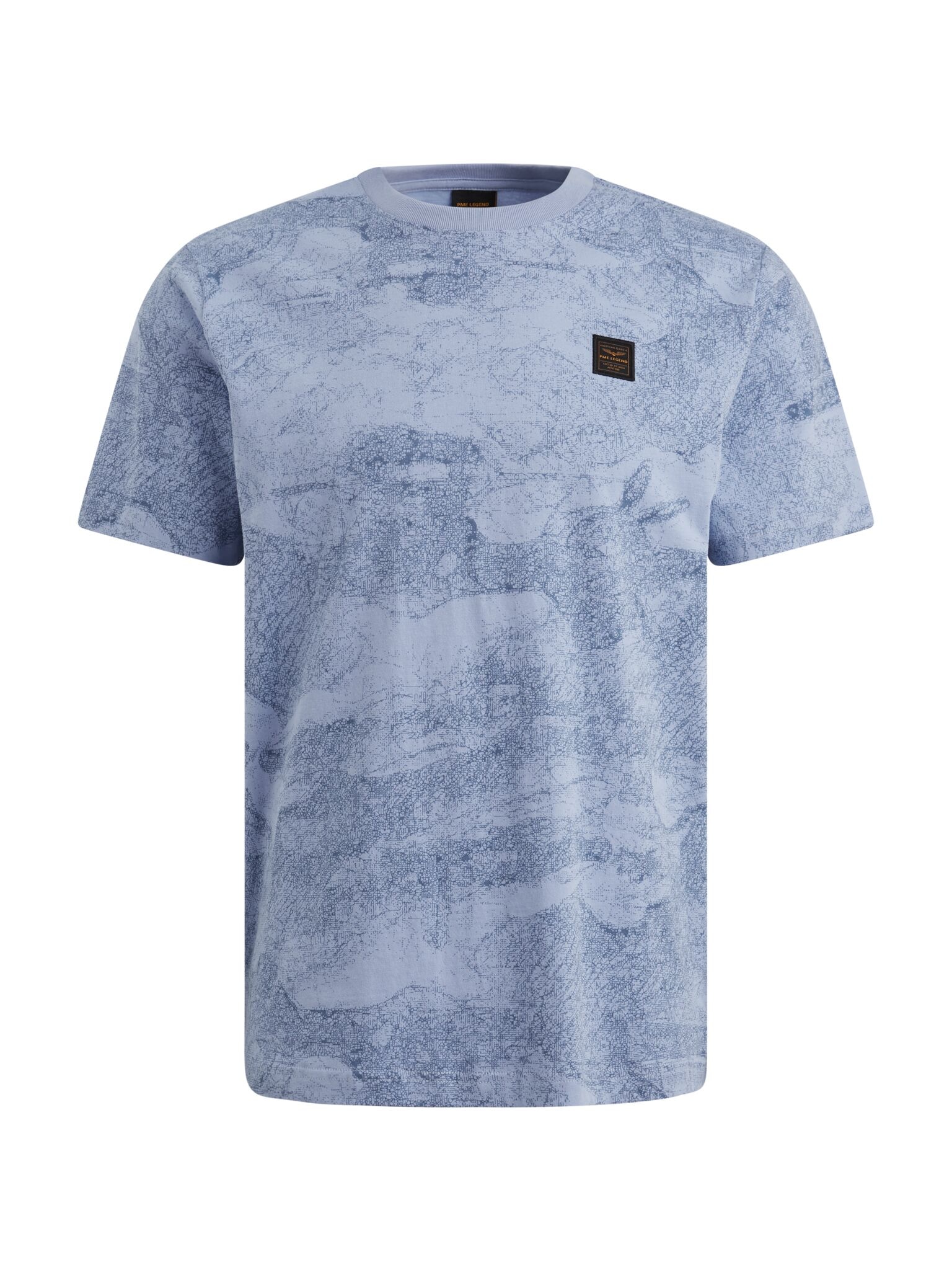 PME LEGEND T-Shirt »Short sleeve r-neck single jersey aop« mit Logo Stickerei