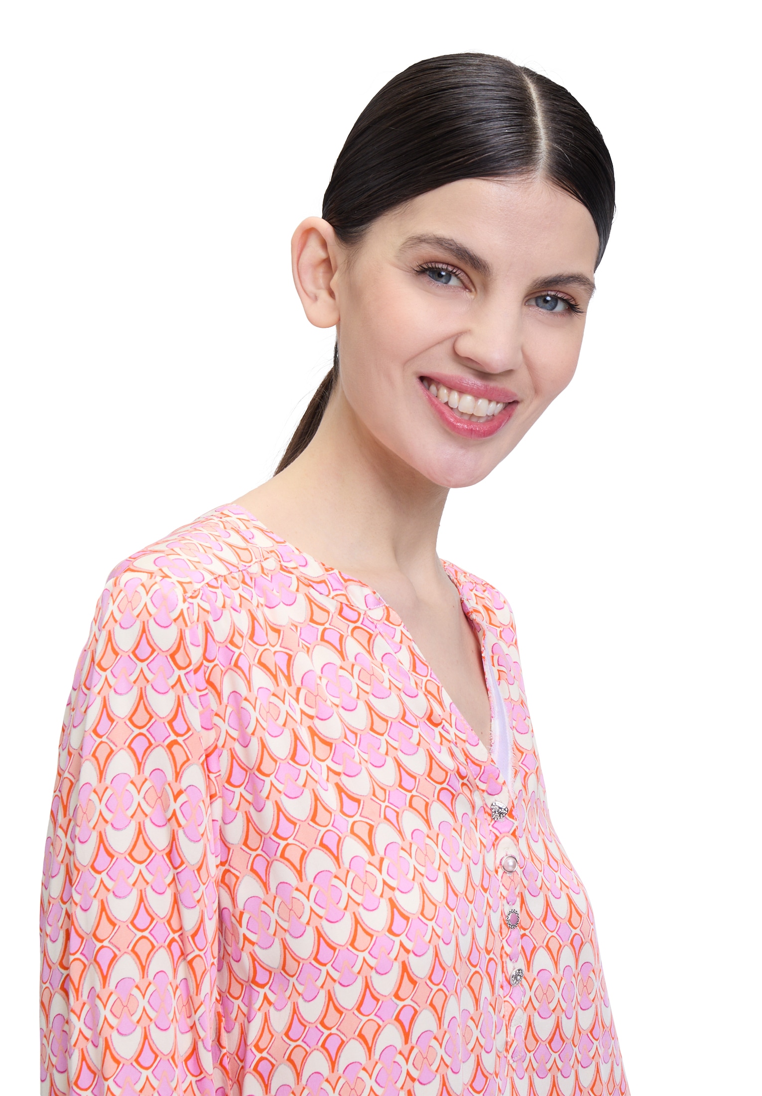 Cartoon Schlupfbluse »Cartoon Damen Casual-Bluse mit Muster«