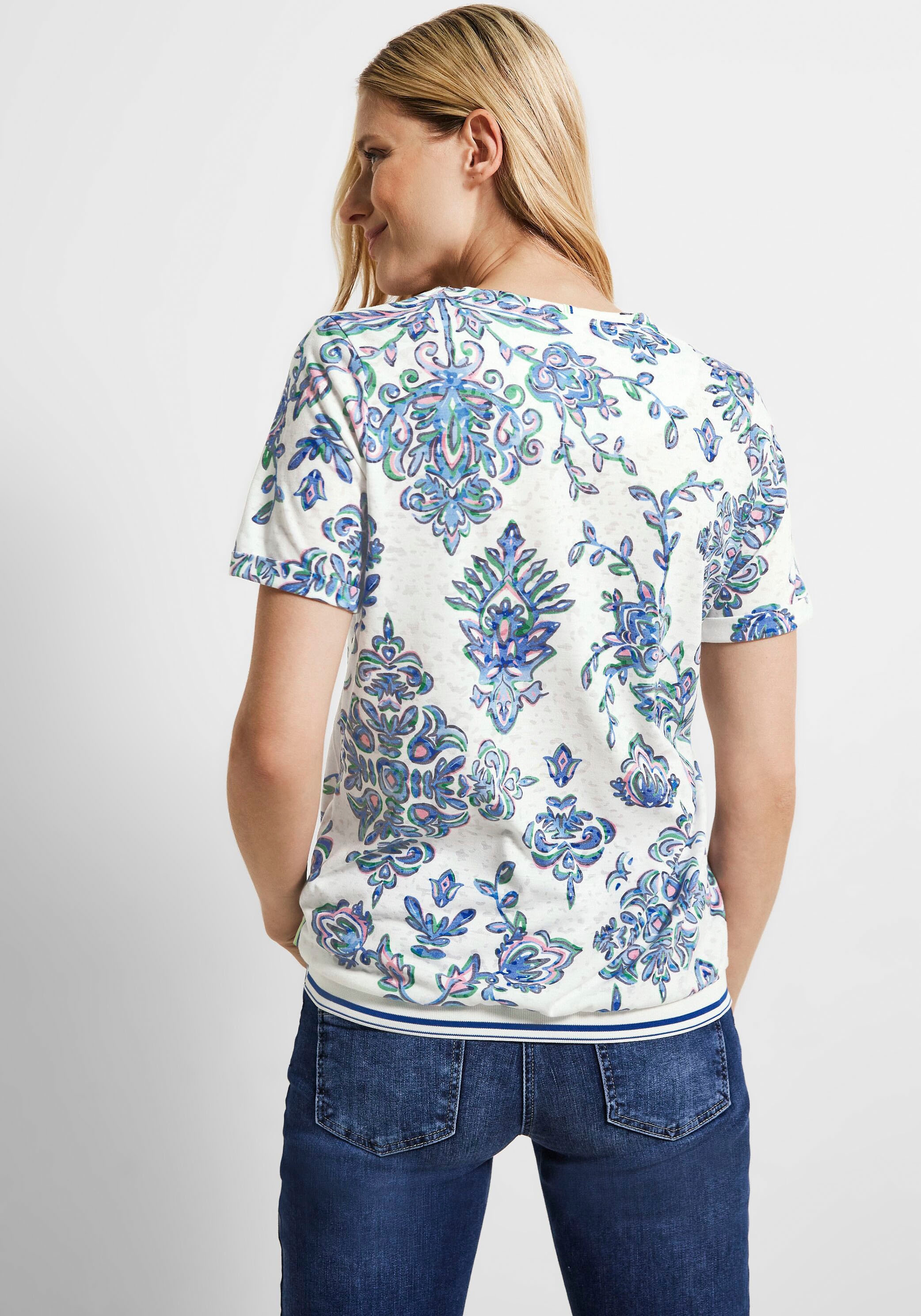Cecil Print-Shirt, in einem angesagten Burn Out Look für kaufen | BAUR