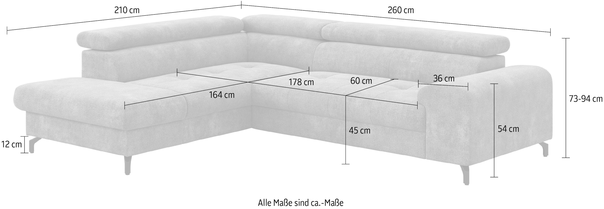 COTTA Ecksofa »Aura«
