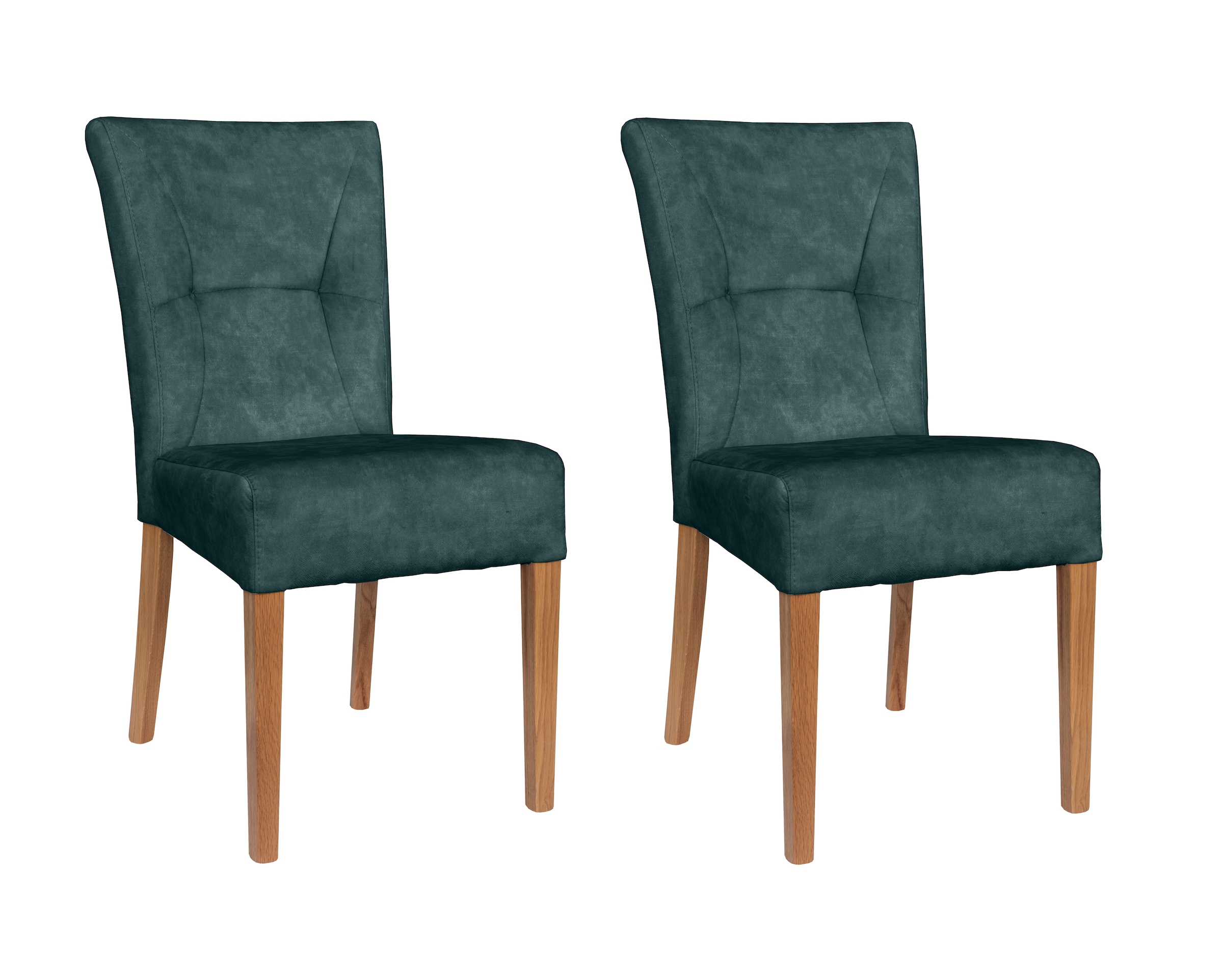Home affaire 4-Fußstuhl "Henry" (Set) 2 Stk. Samtvelours Sitz und Rücken ge günstig online kaufen