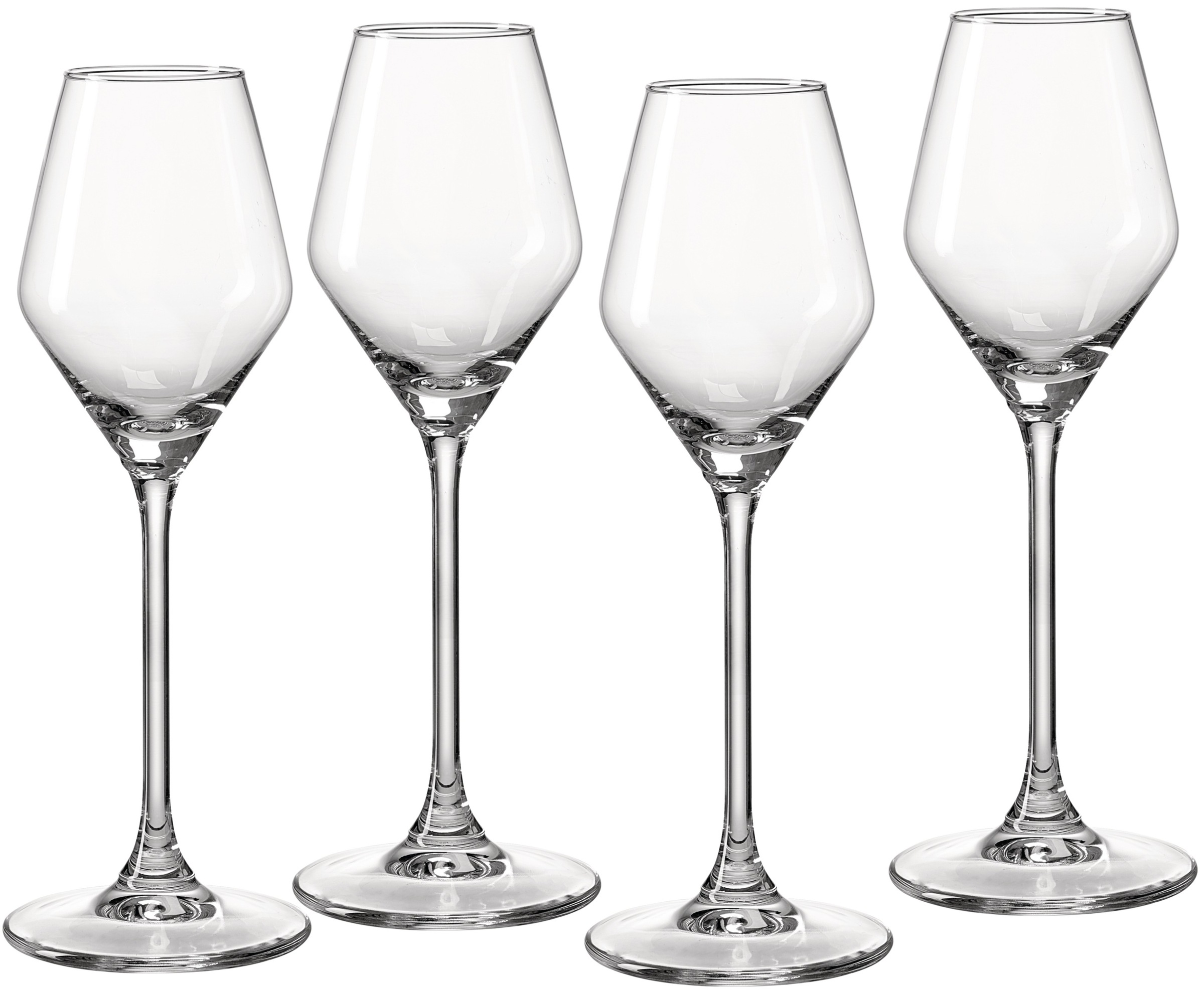 Likörglas "Rumba", Ø 6cm x 19cm, 140ml, 4 Stk., transparent, RITZENHOFF & BREKER, Trinkgefäße, 4er Set, je 140 ml