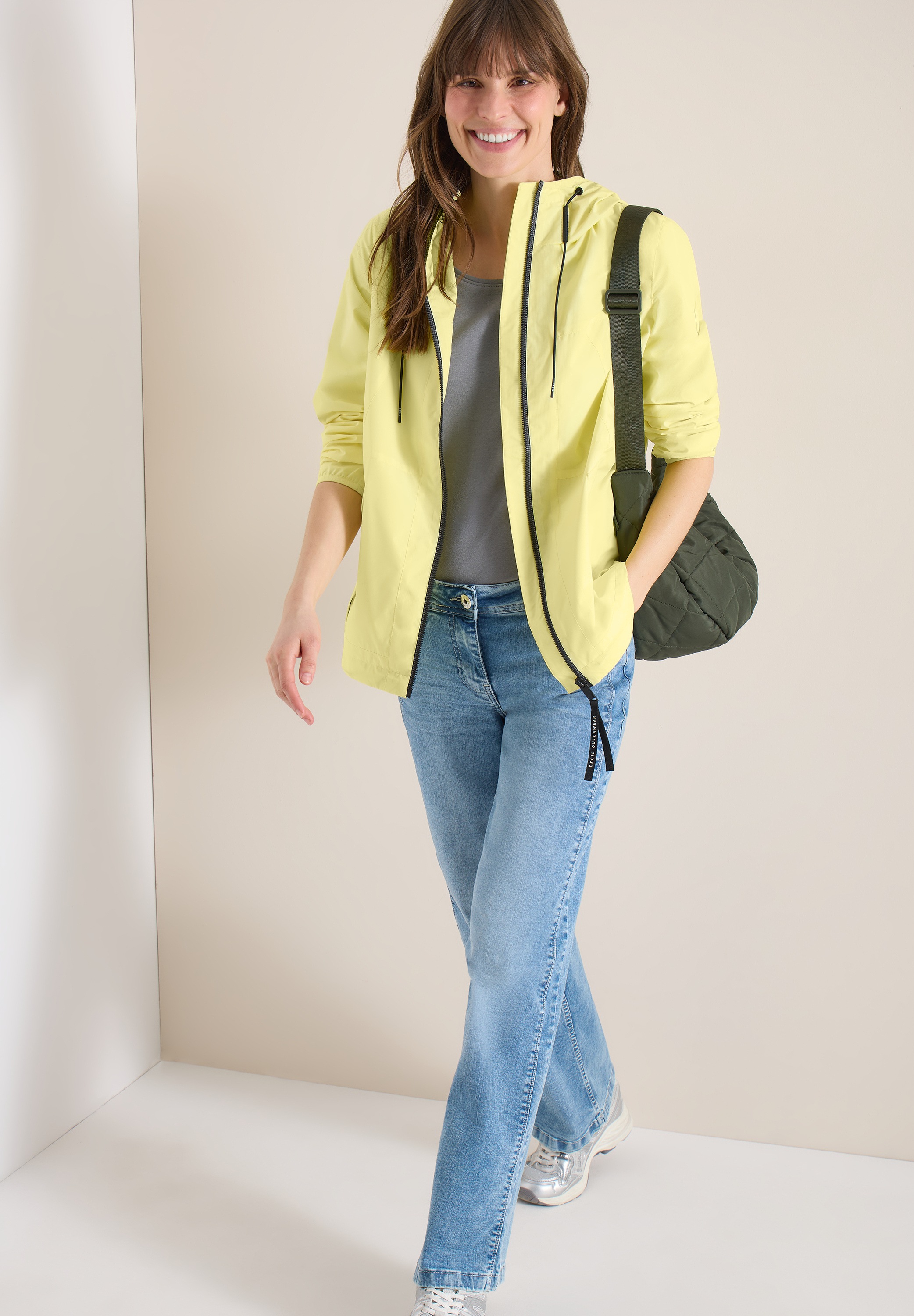 Cecil Women's Softshell Jacket Yellow Size L 5