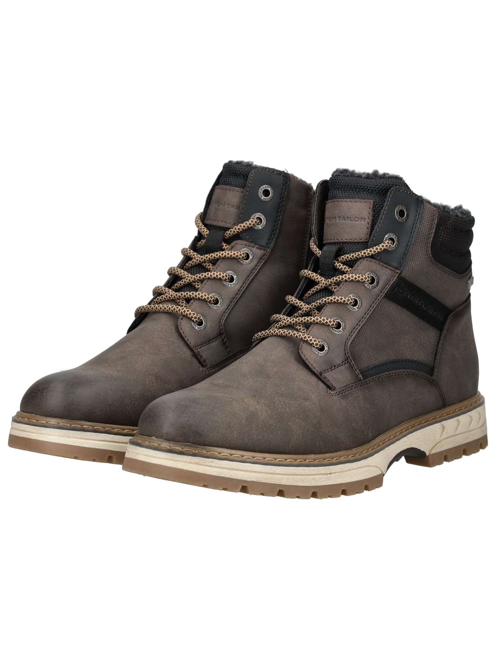 TOM TAILOR Schnürstiefelette »Tom Tailor Stiefelette Lederimitat/Textil«