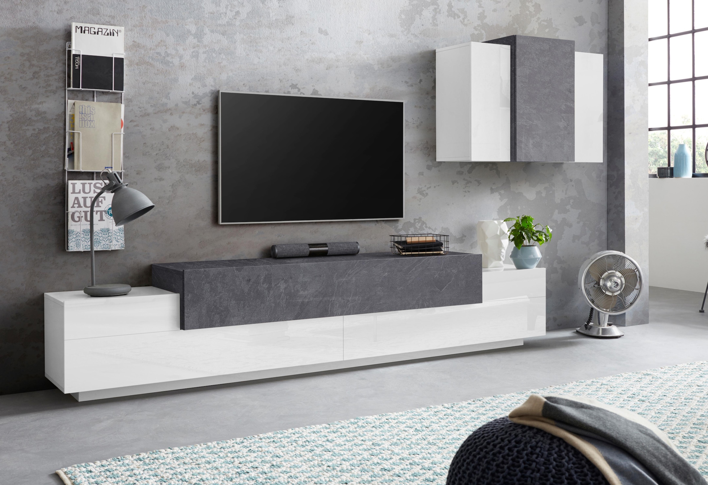 Tecnos Wohnwand »Coro«, (Set, 2 St.), Hochglanzfronten kaufen