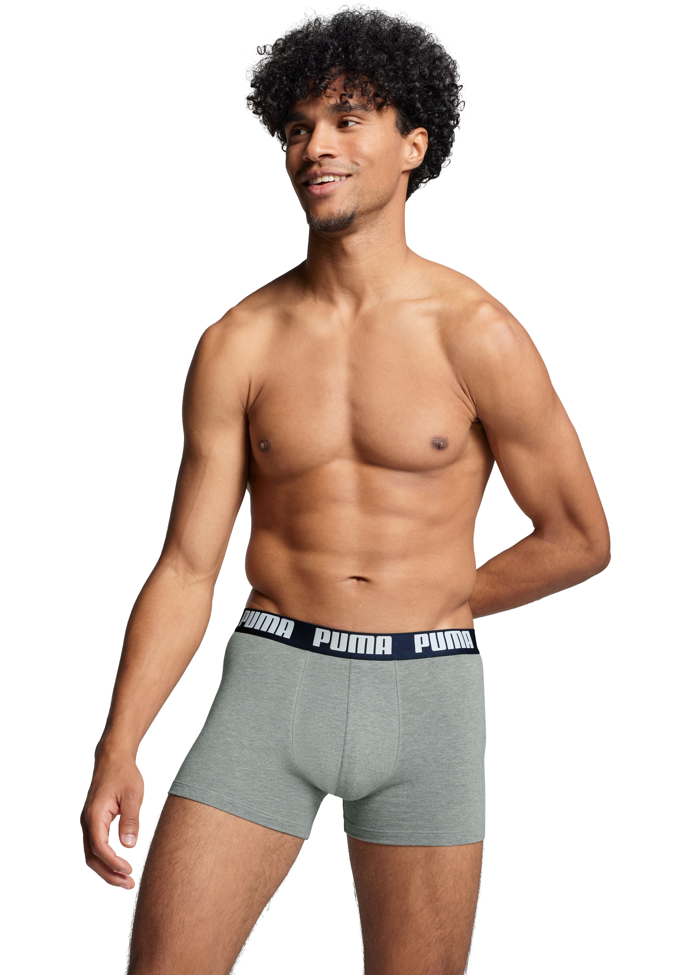PUMA Boxershorts »PUMA MEN EVERYDAY BOXER 6P ECOM«, (6er Pack), Elastischer Logobund, Stretchmaterial, ohne Eingriff