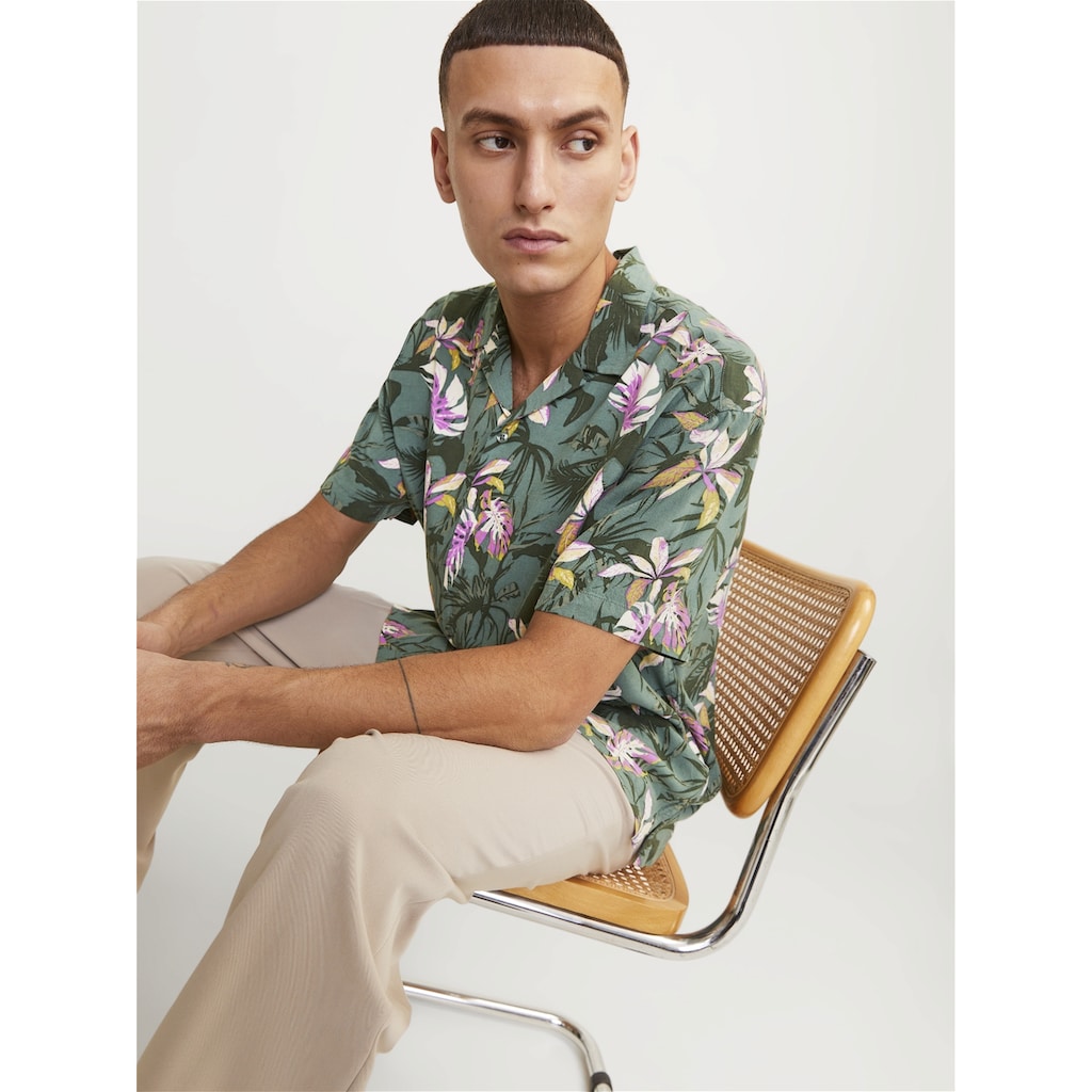 Jack & Jones Hawaiihemd »JORLUKE TAMPA AOP SHIRT SS SN«