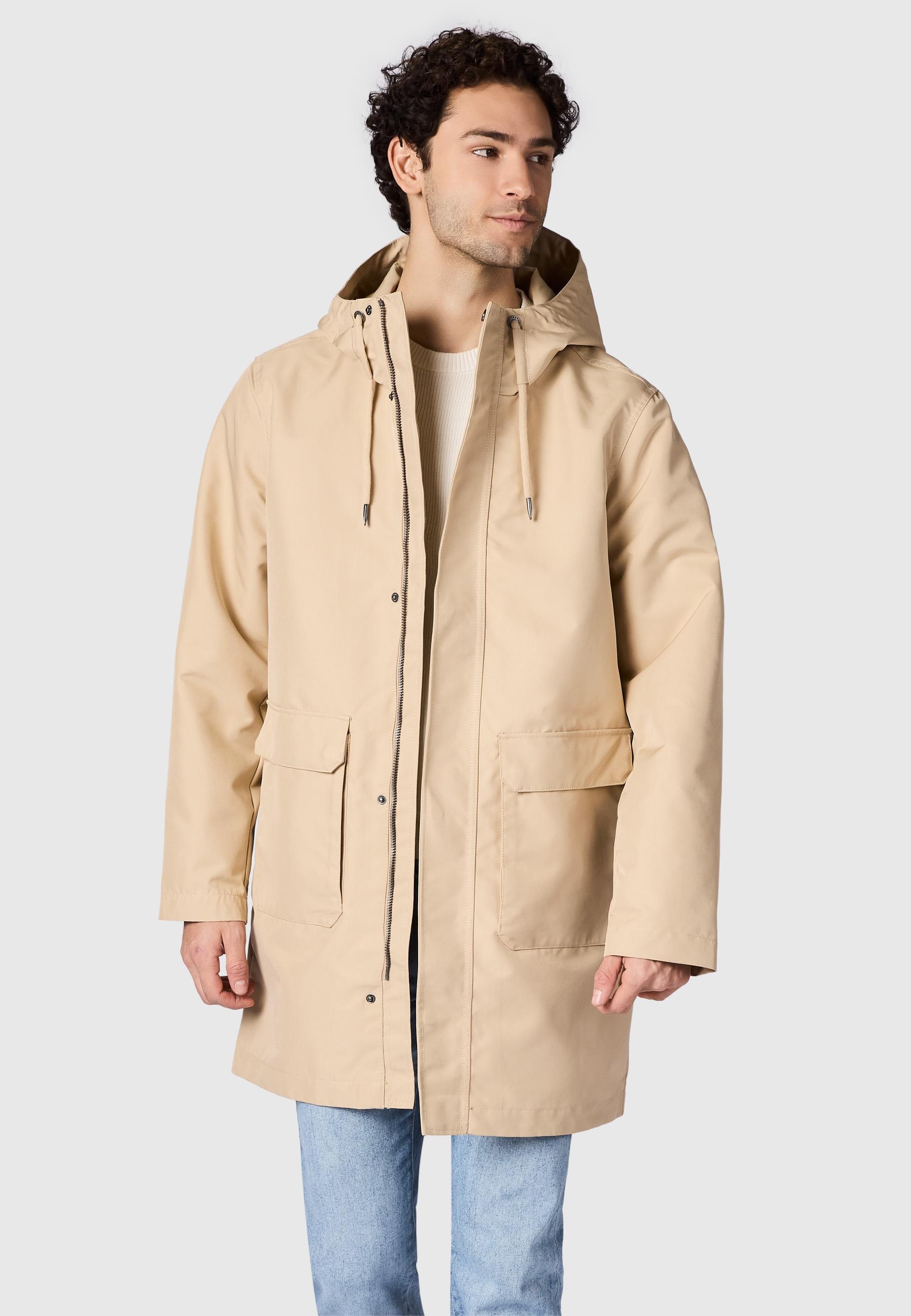 Ragwear Funktionsmantel »Mr Them Long Light YOUMODO« Funktioneller Übergangsmantel mit Kapuze