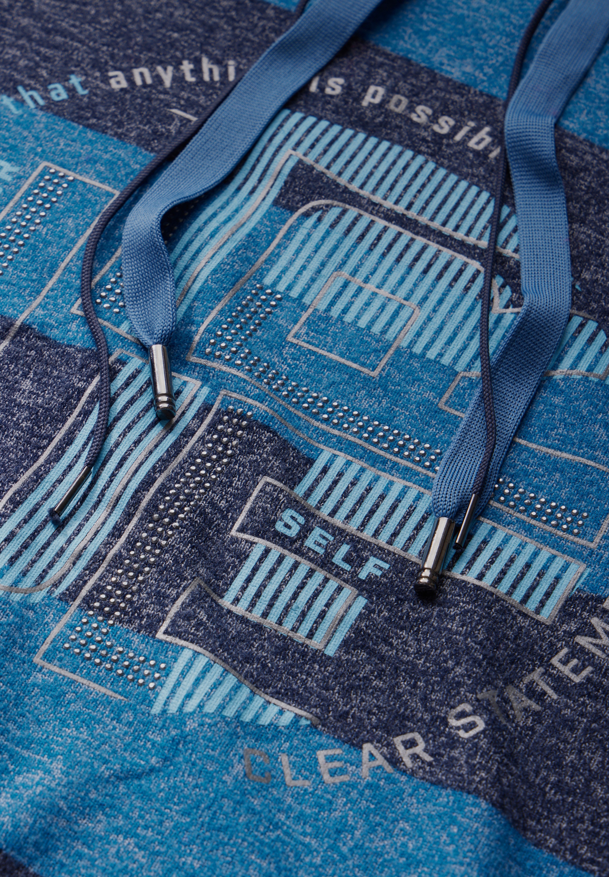 Cecil Langarmshirt mit Tunnelzugband am Kragen