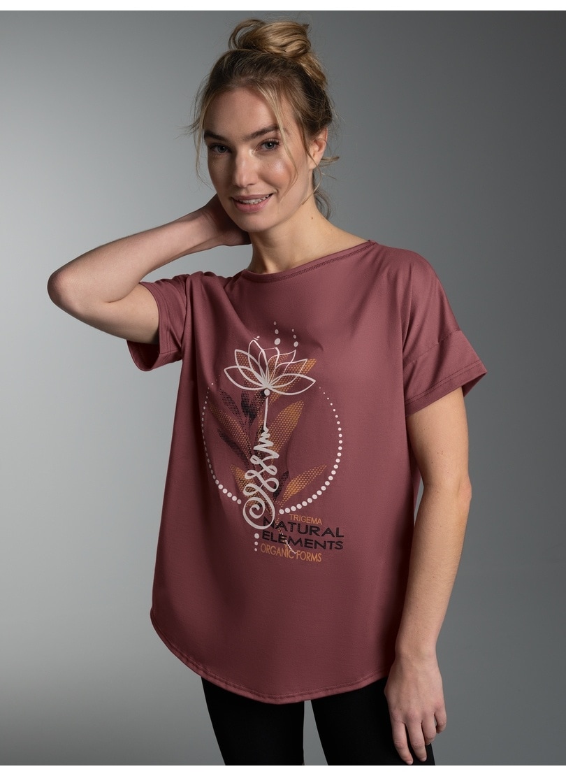 Trigema "TRIGEMA T-Shirt mit Printmotiv "Natural Elements"" 1