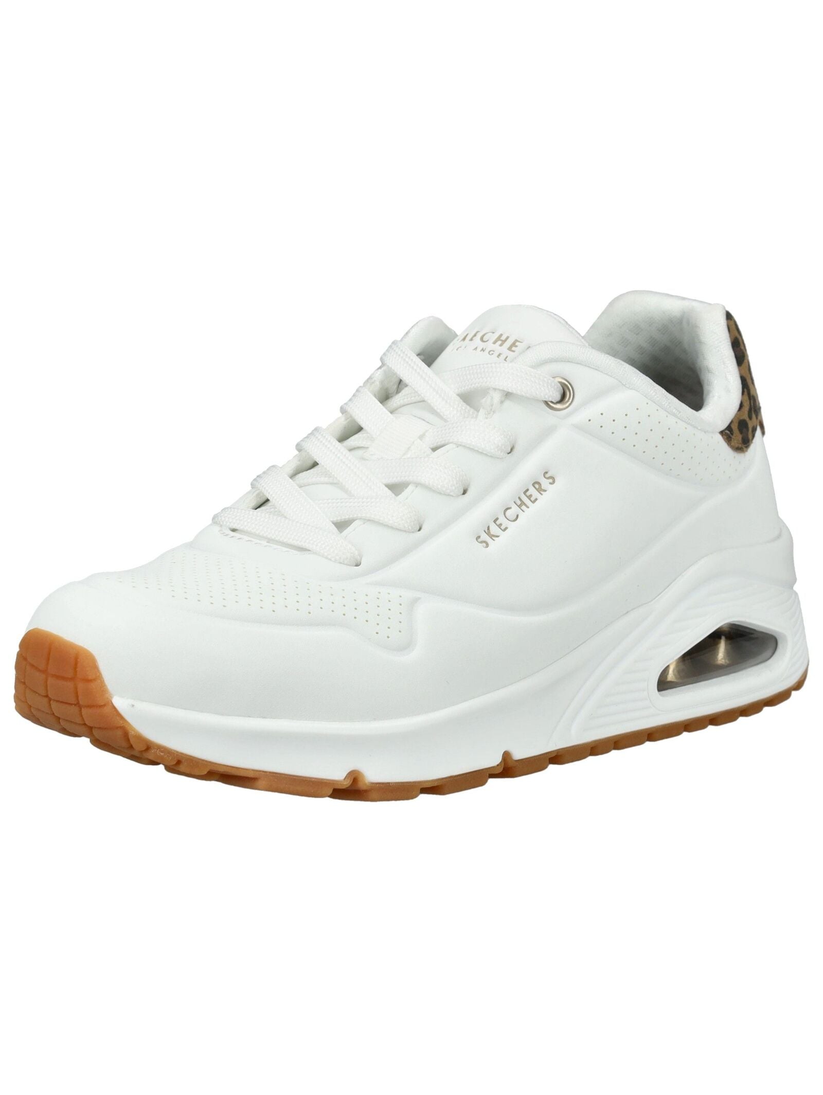 SKECHERS Damen Sneaker "Skechers Sneaker Lederimitat", Gr. 37, weiß, Lederimitat, Schuhe