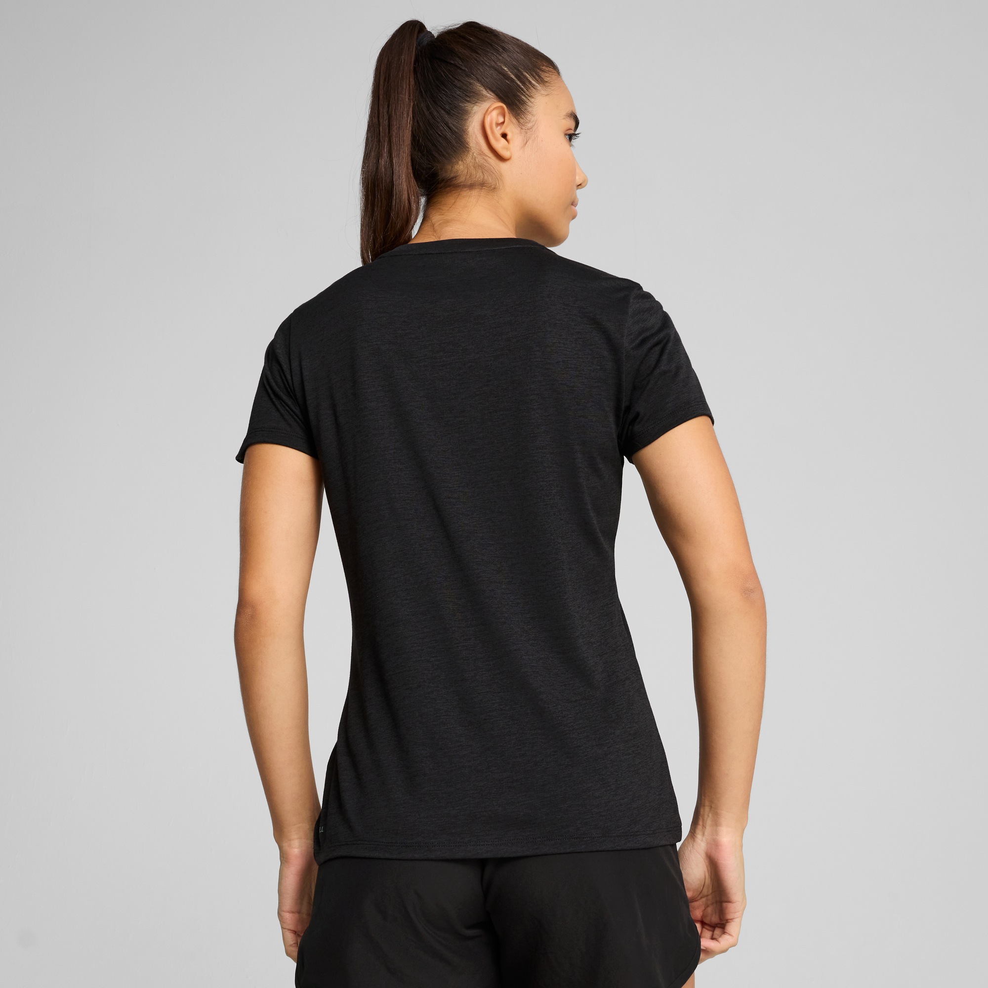 PUMA Trainingsshirt "W TAD ESSENTIAL HEATHER LOGO TEE" Regular Fit, mit Run günstig online kaufen