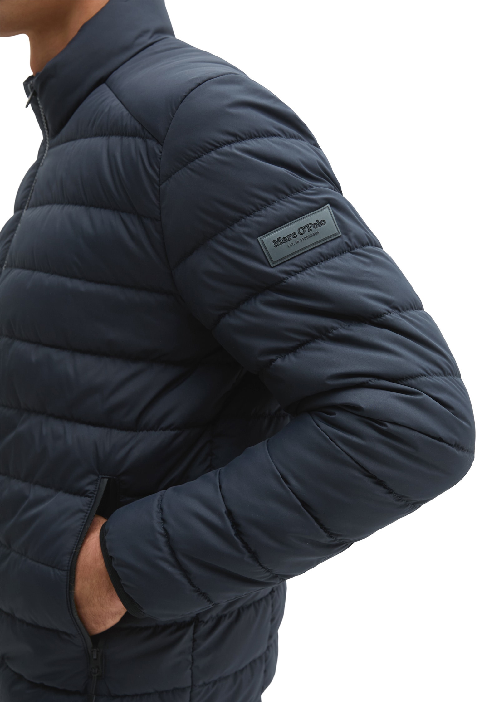 Marc O'Polo Outdoorjacke »aus recycelter Qualität« ohne Kapuze