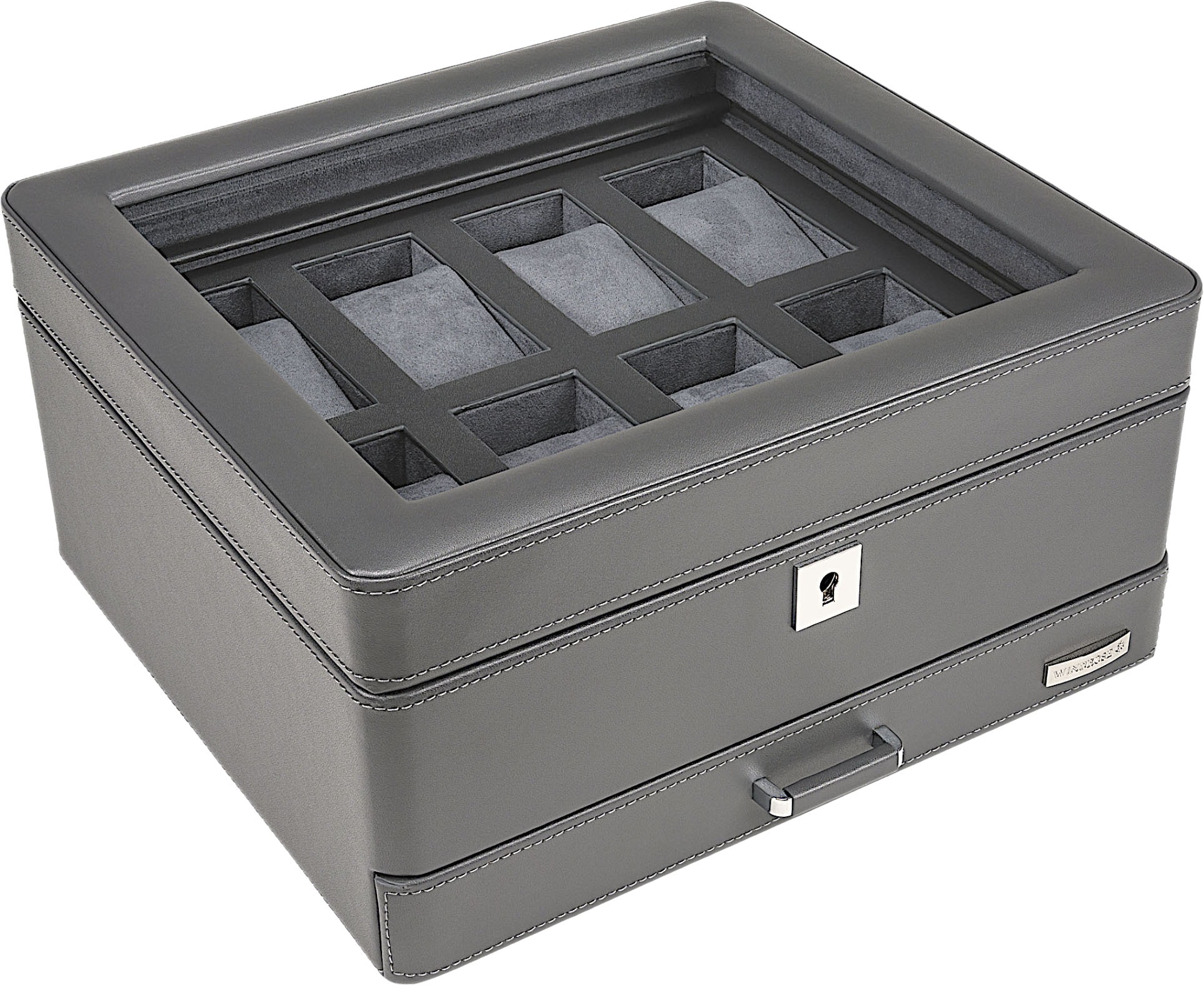 WINDROSE Uhrenbox »Tempora, 804021.07«, Aufbewahrung, Uhrenkasten, Ø max.40mm, Armbanduhr, Geschenkidee
