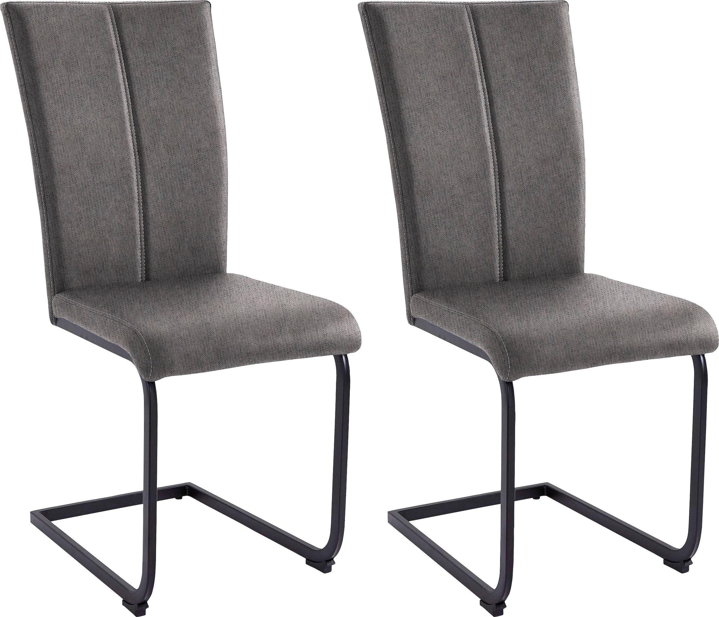 Home affaire Freischwinger "Nils" (Set) 2 Stk. Struktur grob  Strukturstoff günstig online kaufen