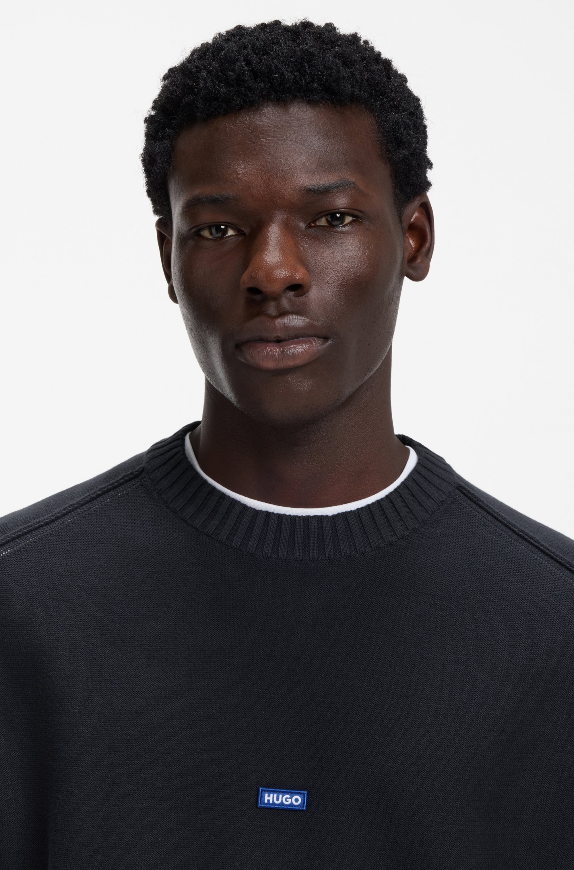 HUGO Blue Strickpullover Relaxed Fit, Rundhalsausschnitt, softe Strickquali günstig online kaufen