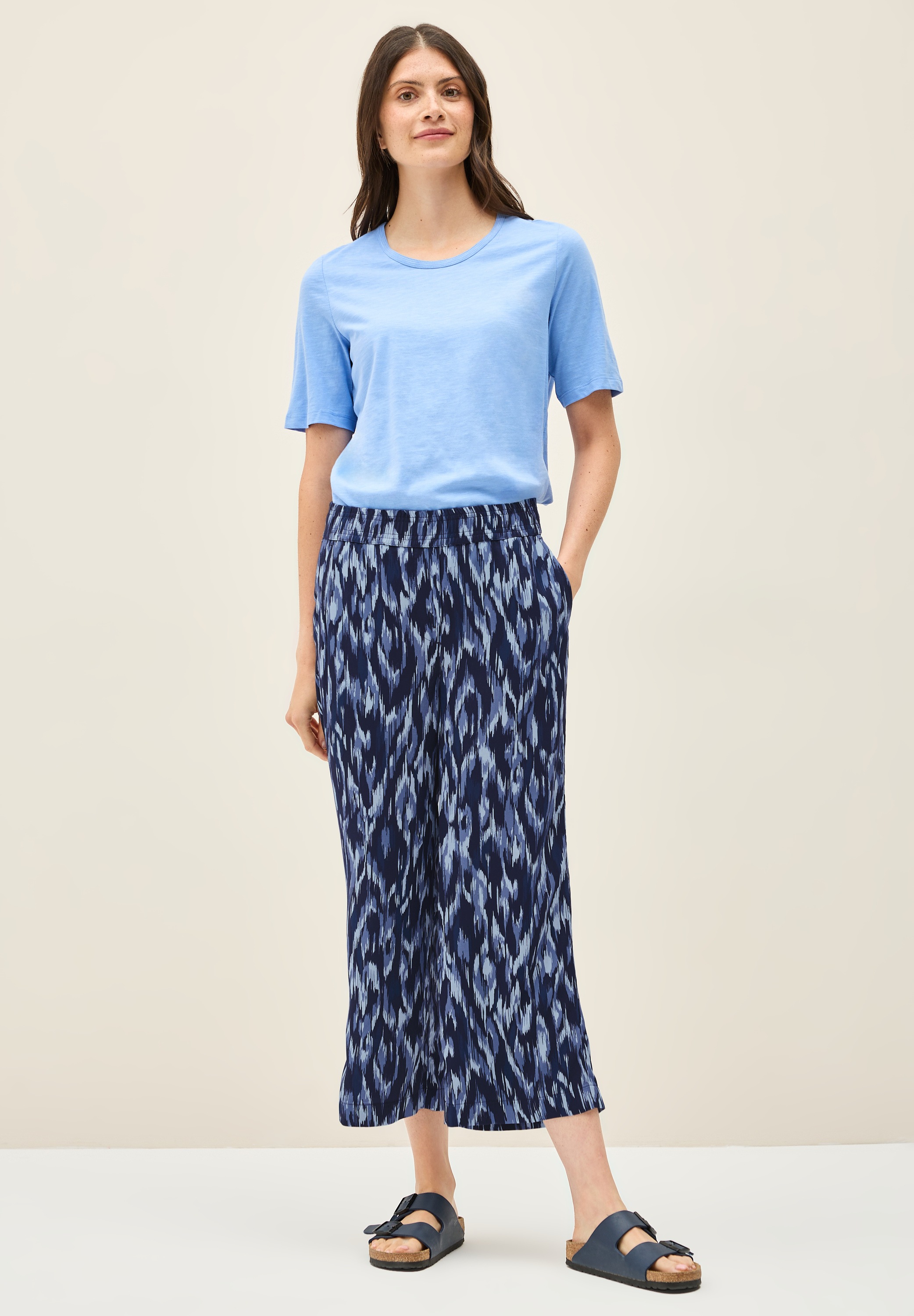 CECIL Damen Culotte Urban Navy 3/4 Length 2