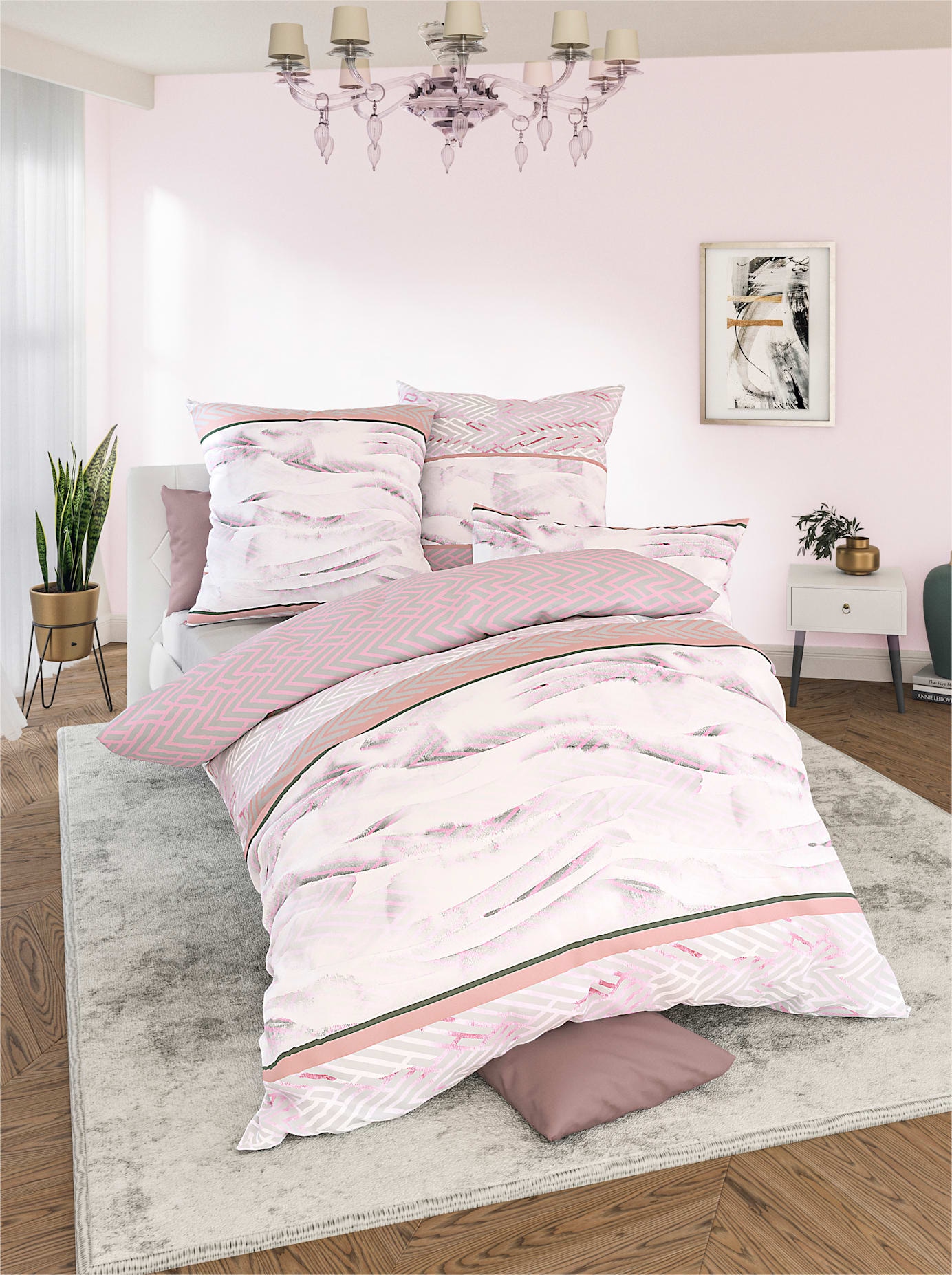 Biberna Bettwäsche, 2-teilig oder wahlweise | kaufen BAUR Kissenbezug
