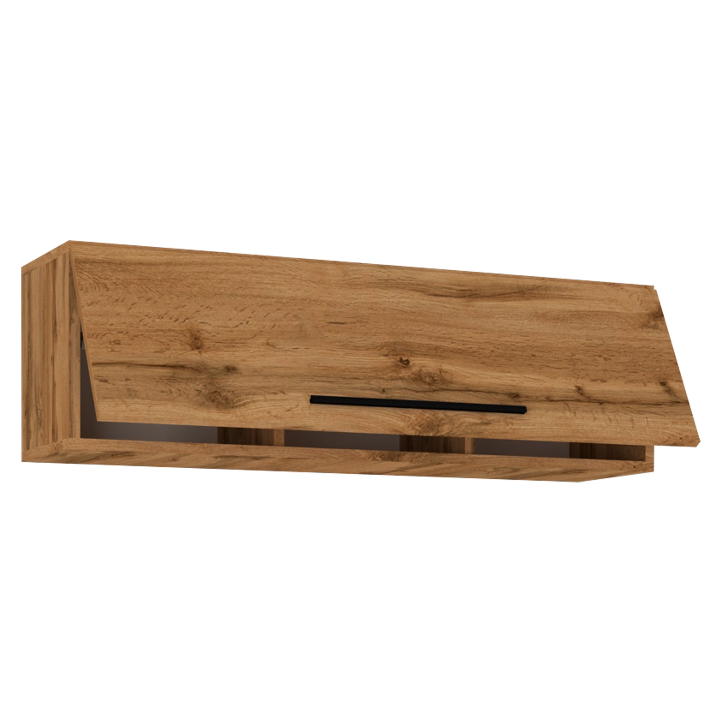 Wandregal VCM, B:95cm T:30cmhonig, eiche, Wohnzimmer, Regale, "Holz Wandregal Wandschrank Klappschrank Arila L"