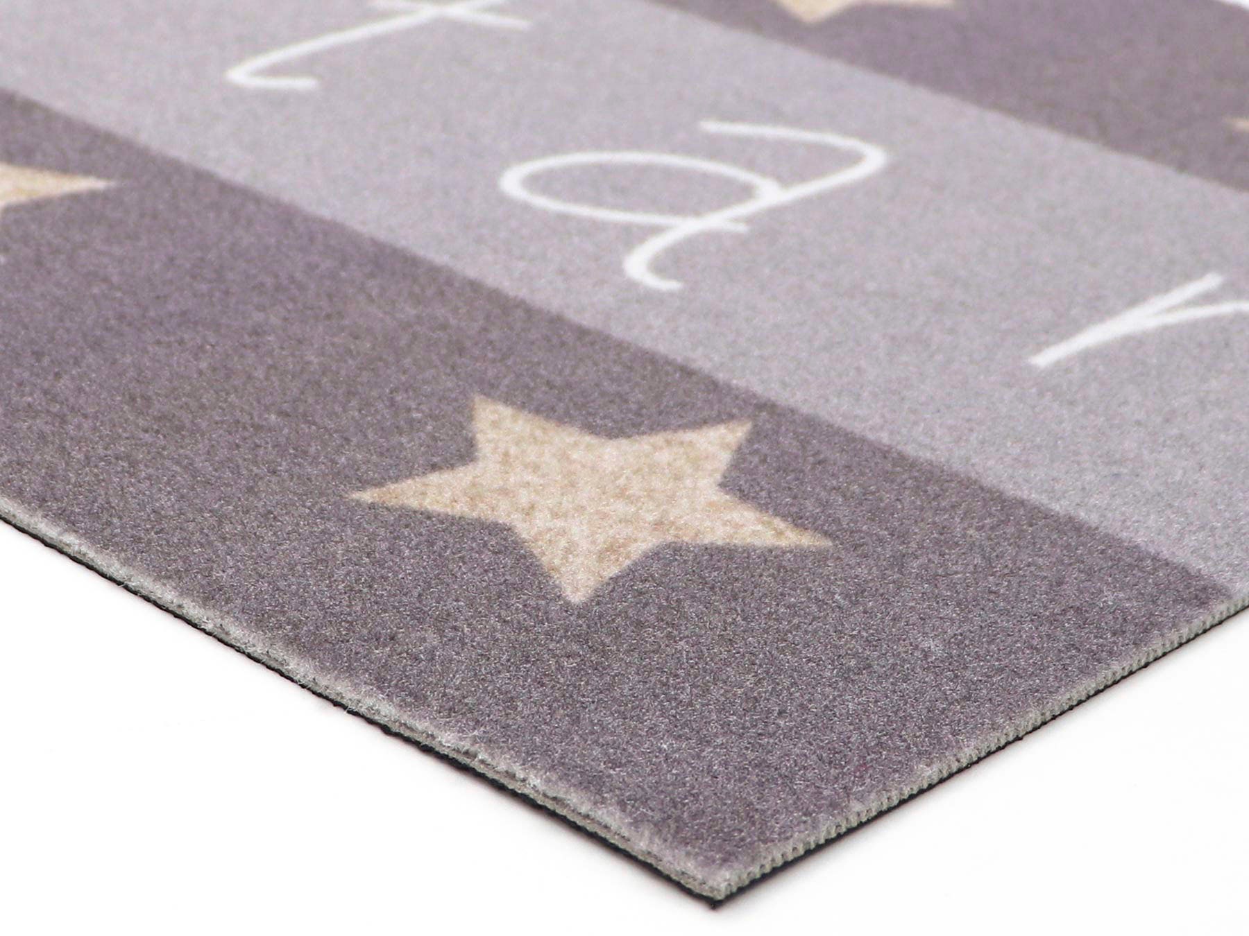 Primaflor-Ideen in Textil Küchenläufer »KITCHEN STAR«, rechteckig, 5 mm Höhe, mit Schriftzug & Motiv Sterne, rutschhemmend, waschbar, Küche