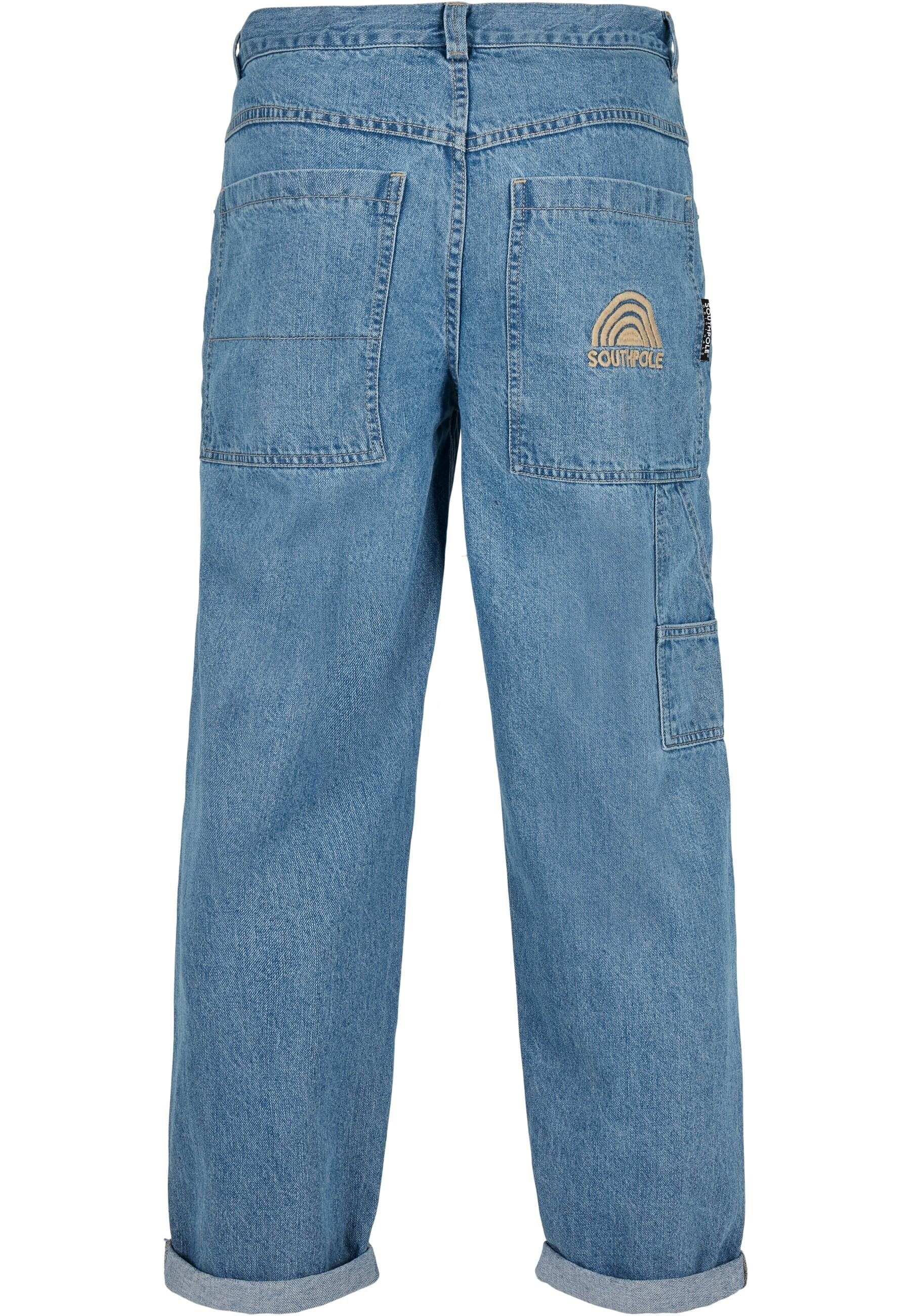 Southpole Bequeme Jeans »Southpole Herren Southpole Embroidery Denim«, (1 tlg.)
