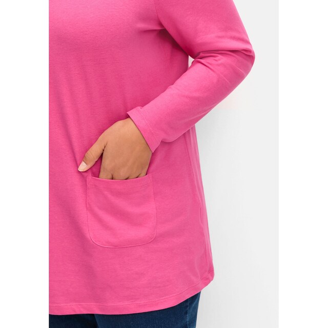 Sheego Longshirt »Große Größen«, mit aufgesetzten Taschen online kaufen |  BAUR