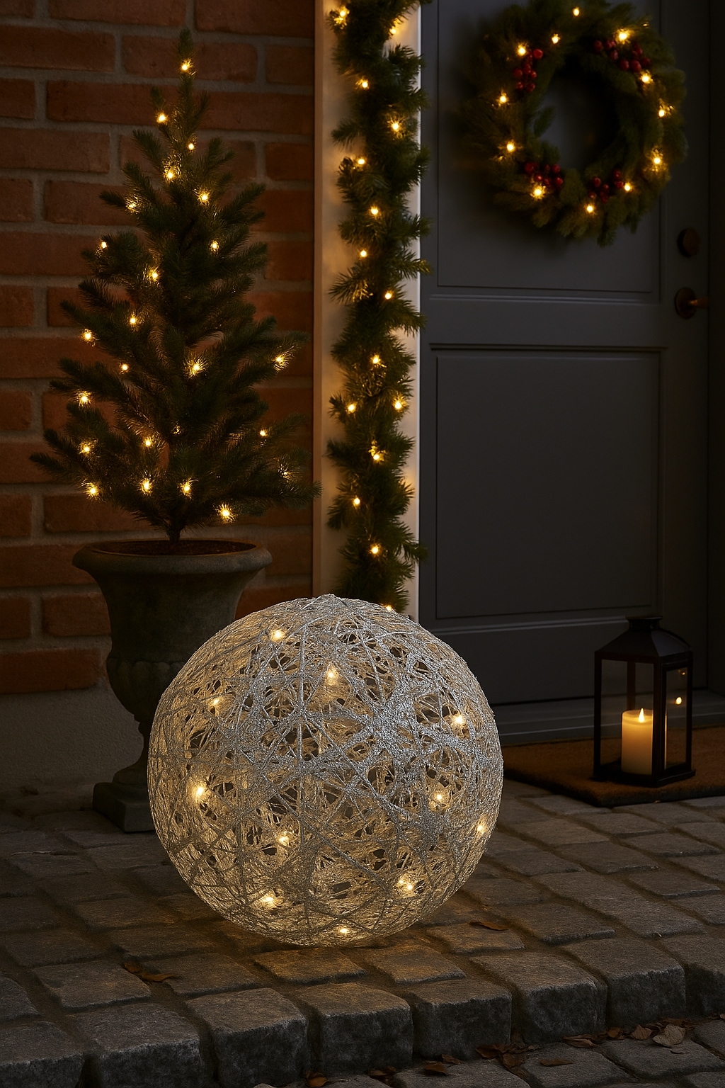 I.GE.A. LED-Dekofigur »LED-Kugel« Dekolicht Kugelleuchte Lichterball Weihnachtsdeko Dekokugel Lichtkugel