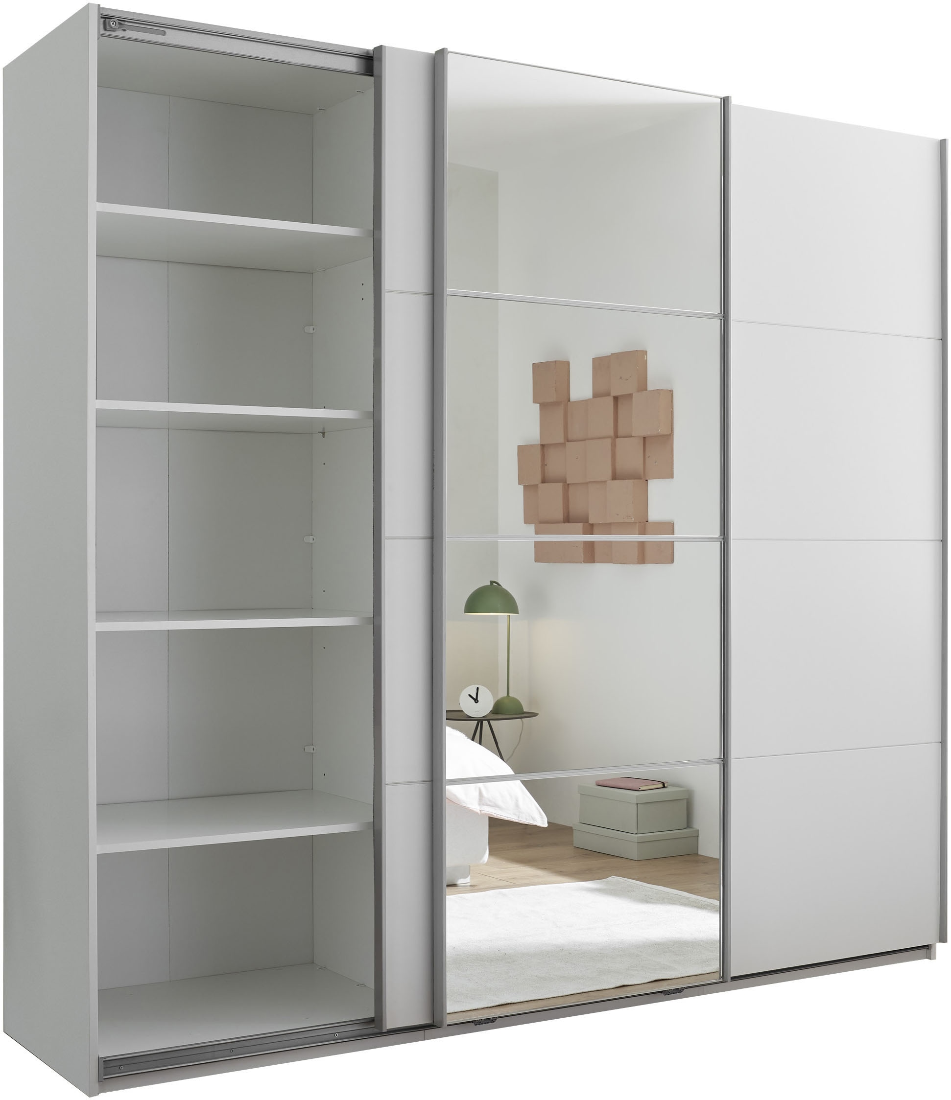 Schlafkontor Schwebetürenschrank »Carano Kleiderschrank, Schiebetürenschrank mit Spiegeltür«