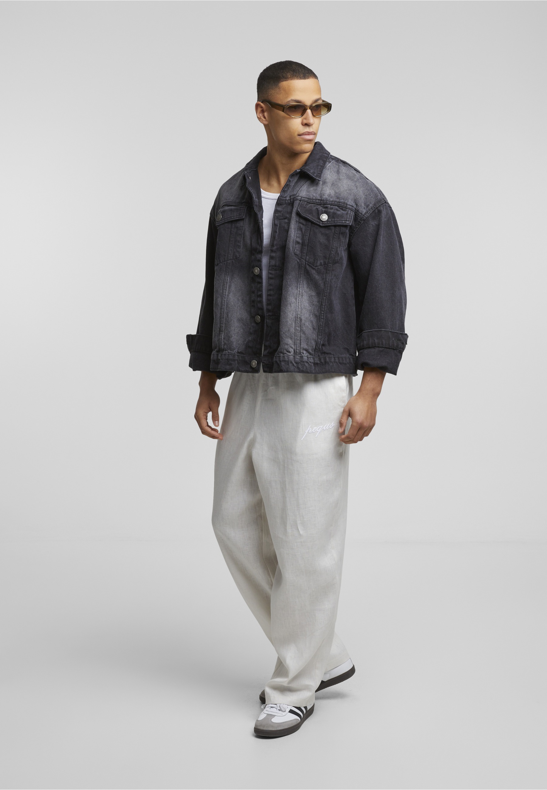 PEQUS Stoffhose »PEQUS PEQUS Logo Linen Pants«