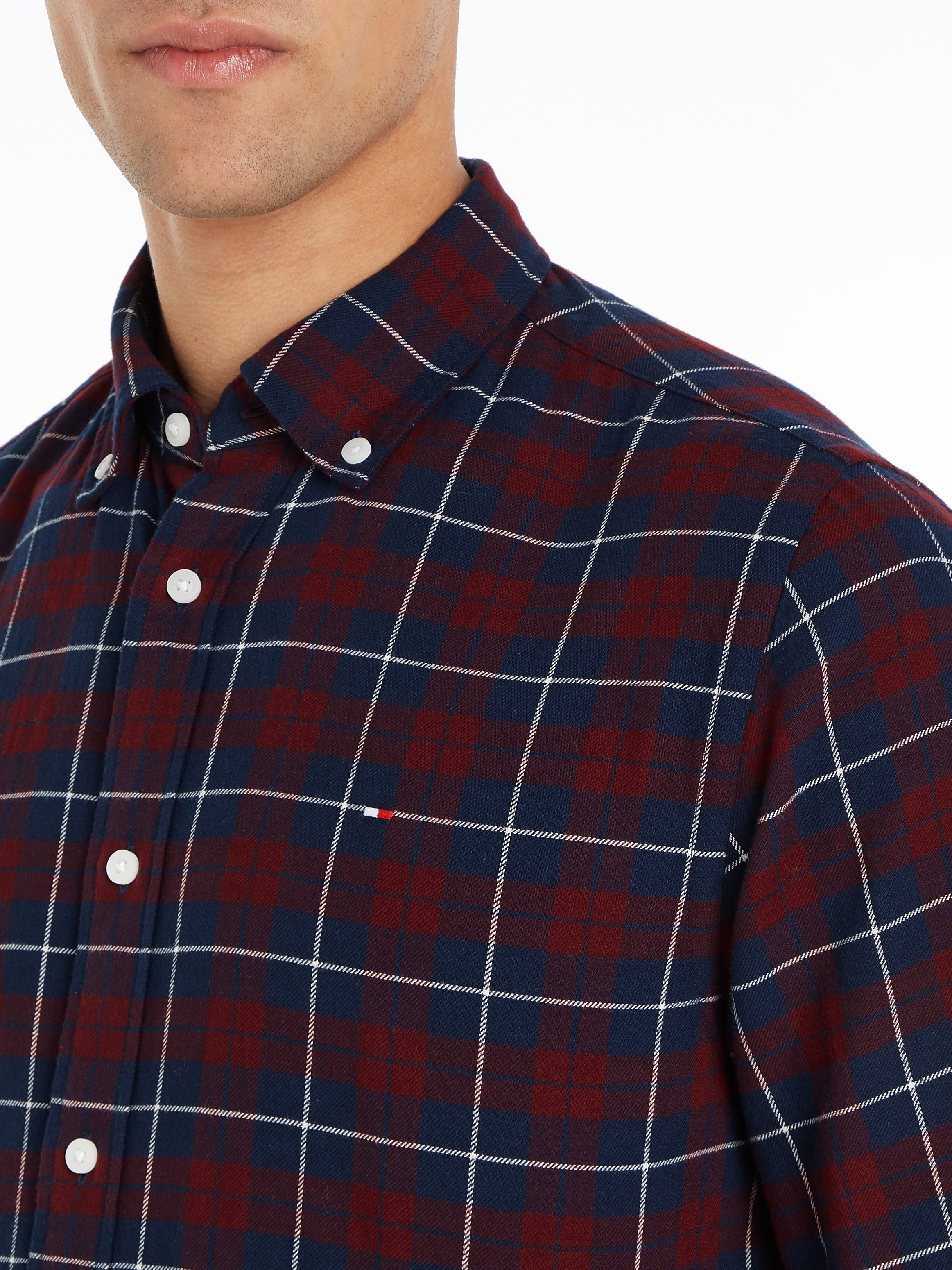 Tommy Hilfiger Langarmhemd »BRUSHED EASY CHECK RF SHIRT«, mehrfarbig kariert