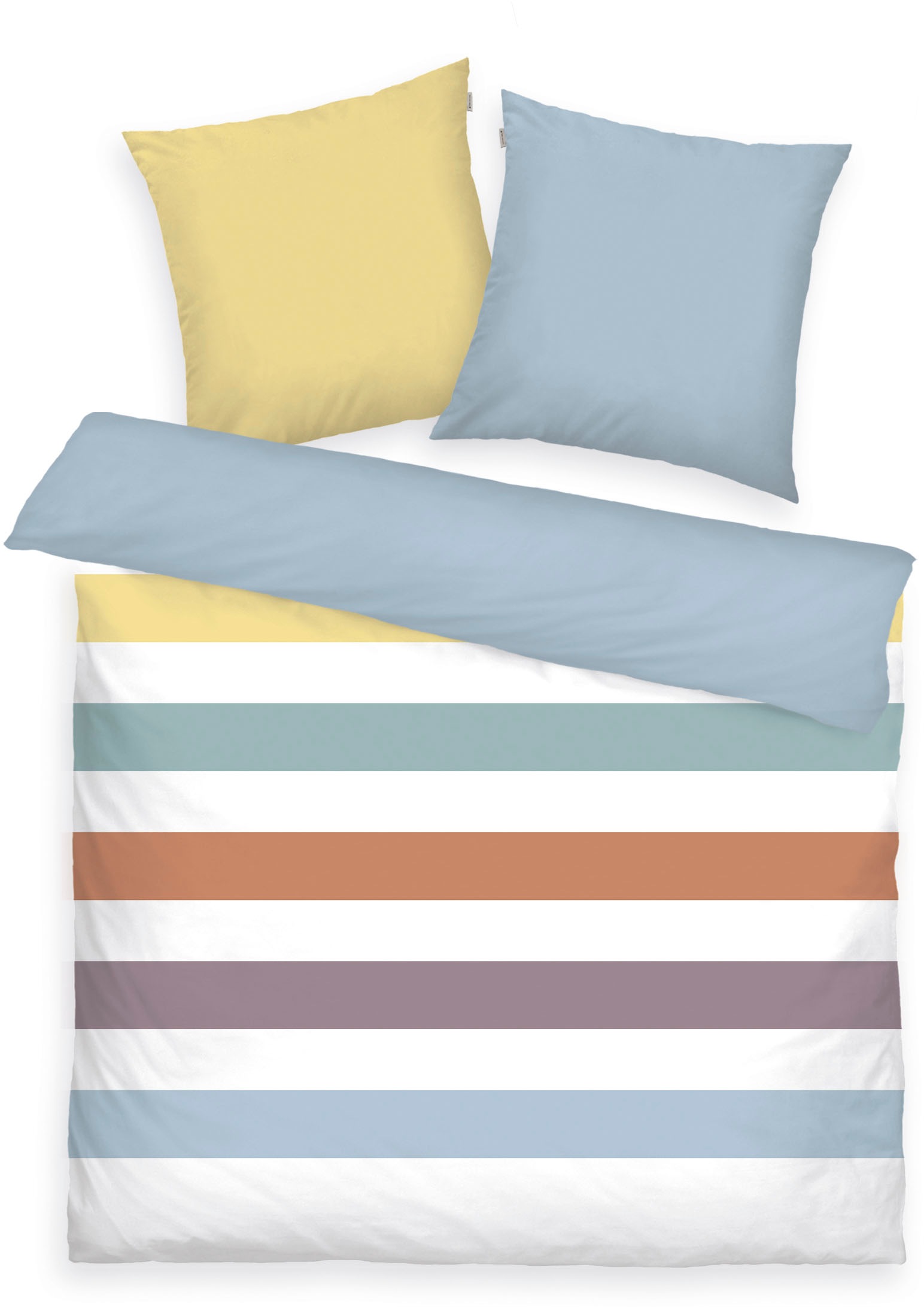 Thumbnail - TOM TAILOR HOME Bettwäsche "COLORED STRIPES in Gr. 135x200cm, 155x220cm, 200x220cm oder 100x135cm" 3 Stk. tlg. new bedro...