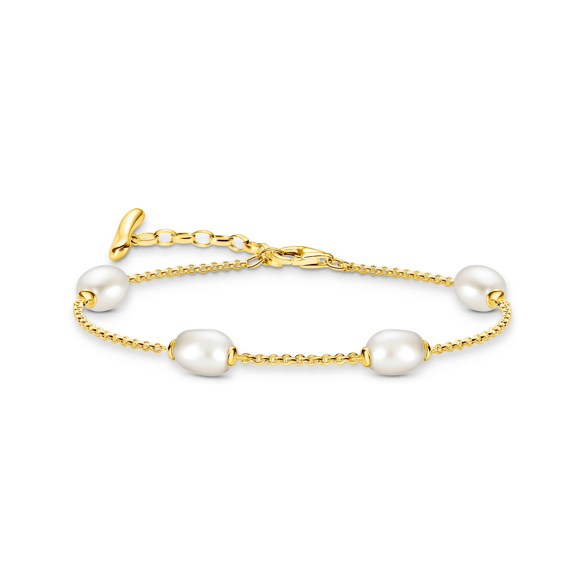 THOMAS SABO Perlenarmband »Natural Beauty Armband fein, Bold Elegance«, mit Süßwasserzuchtperle