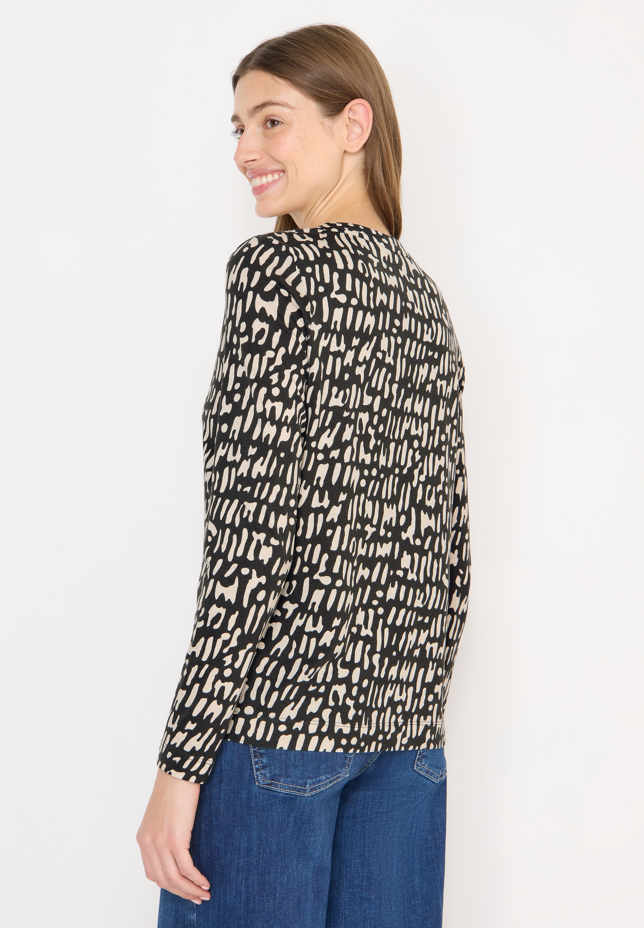 Cecil Langarmshirt mit grafischem Muster