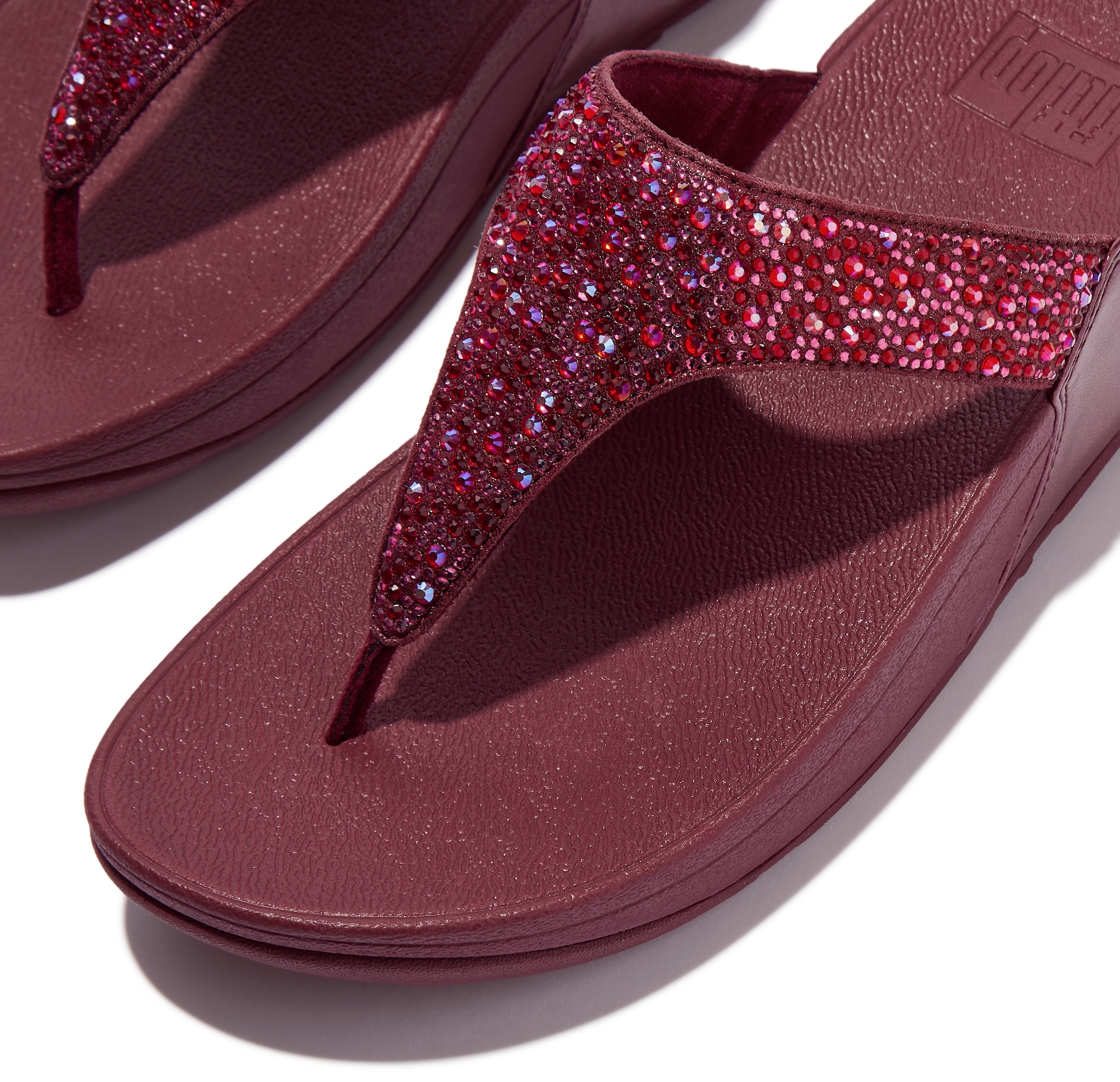 Fitflop Zehentrenner »LULU CRYSTAL«, Sandale, Pantolette mit Schmucksteine