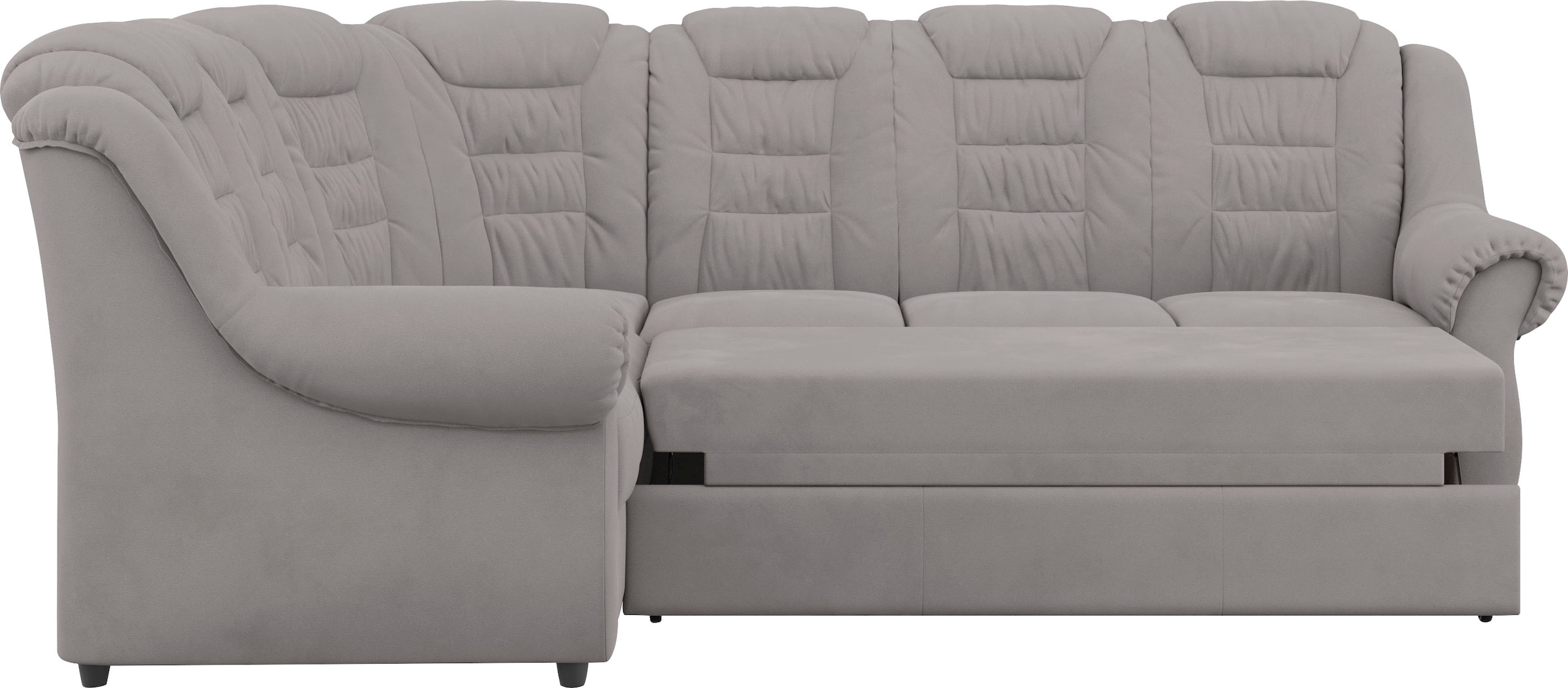 Home affaire Ecksofa »Boston L-Form«, mit hoher Rückenlehne, wahlweise mit Bettfunktion & Stauraum