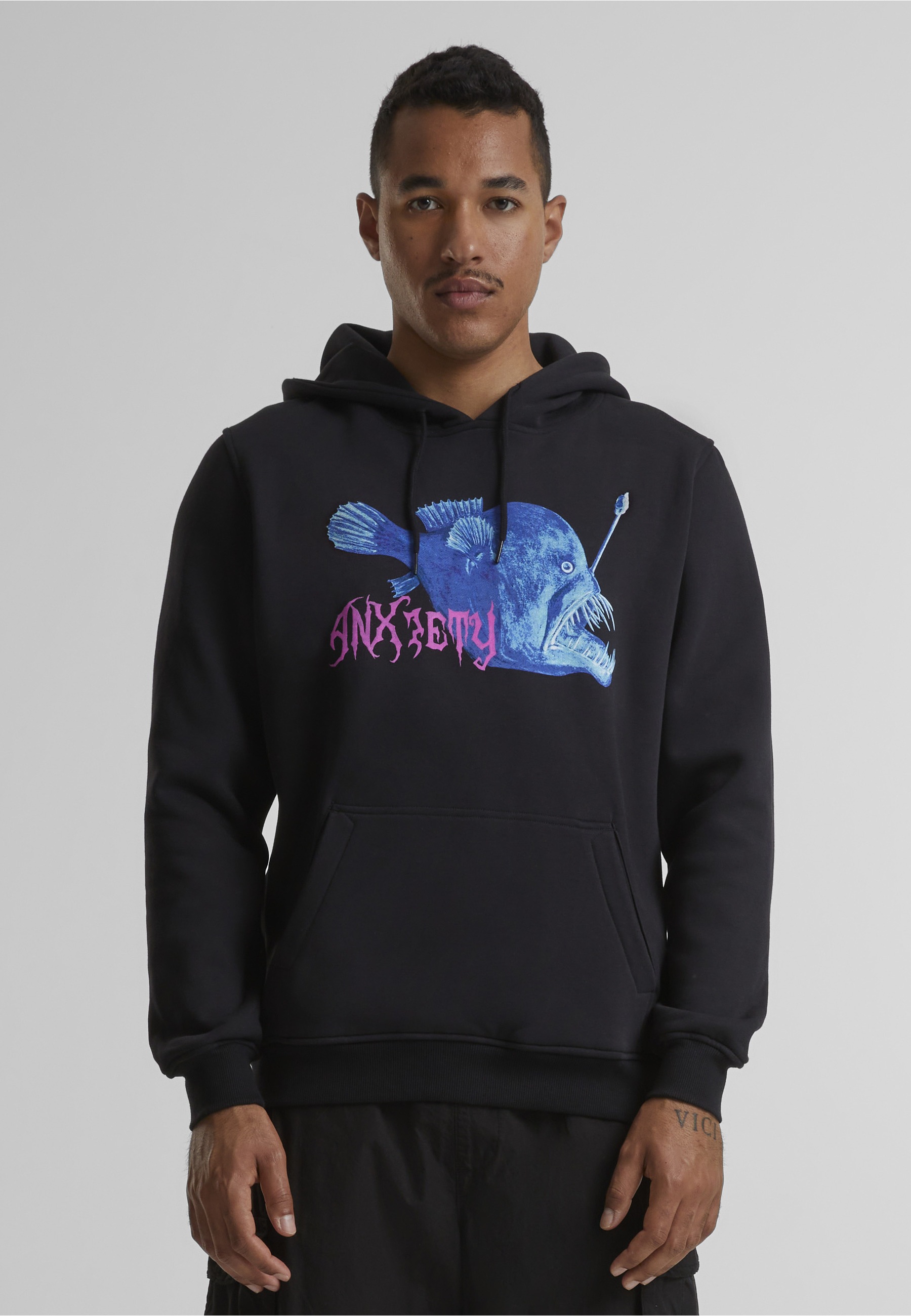 MisterTee Rundhalspullover »MisterTee Herren Anxiety Hoody« 1 Stk.