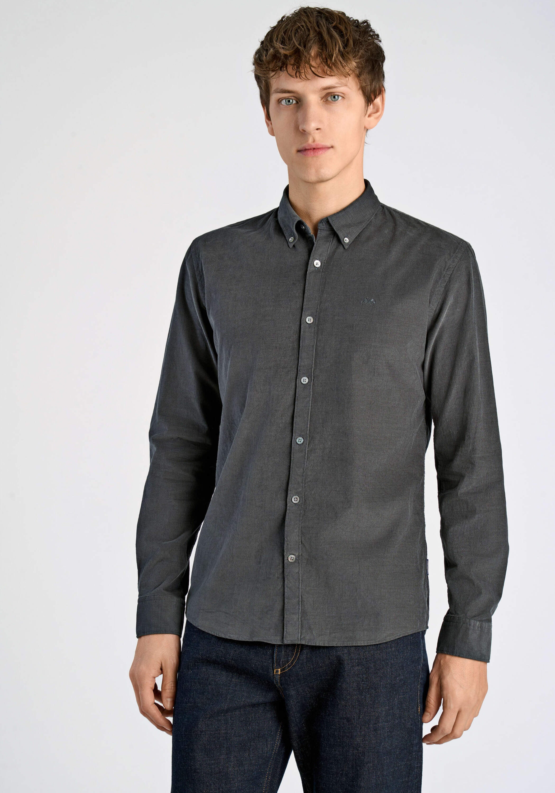 LINDBERGH Langarmhemd "Cordhemd (Langarm) Relaxed Fit"