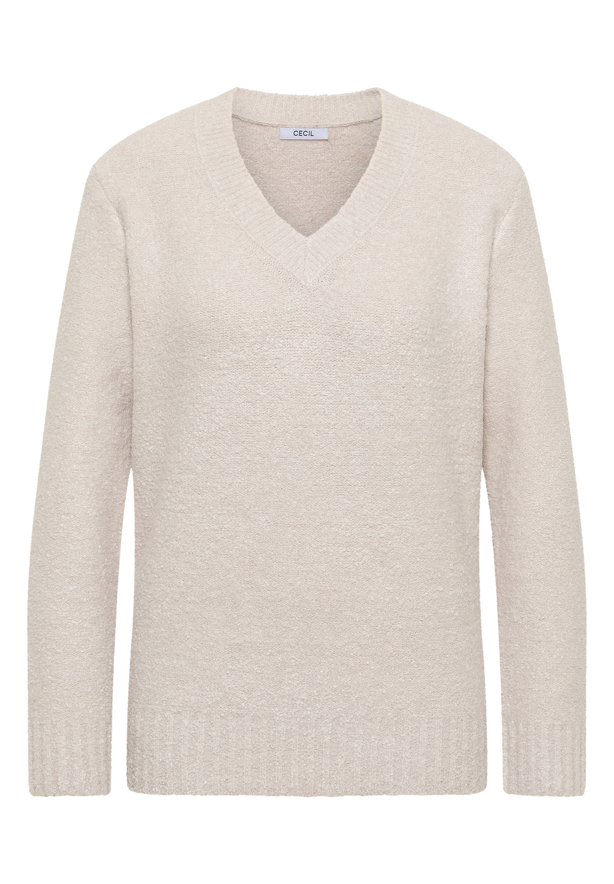Cecil Strickpullover Bouclé V-Neck