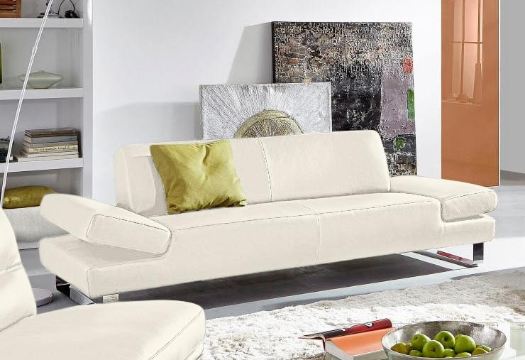 W.SCHILLIG 2-Sitzer "taboo Designsofa mit hohem Sitzkomfort, Breite 202cm, Sitztiefe 59cm" mit Normaltiefe, inklusive Armlehnenverstellung