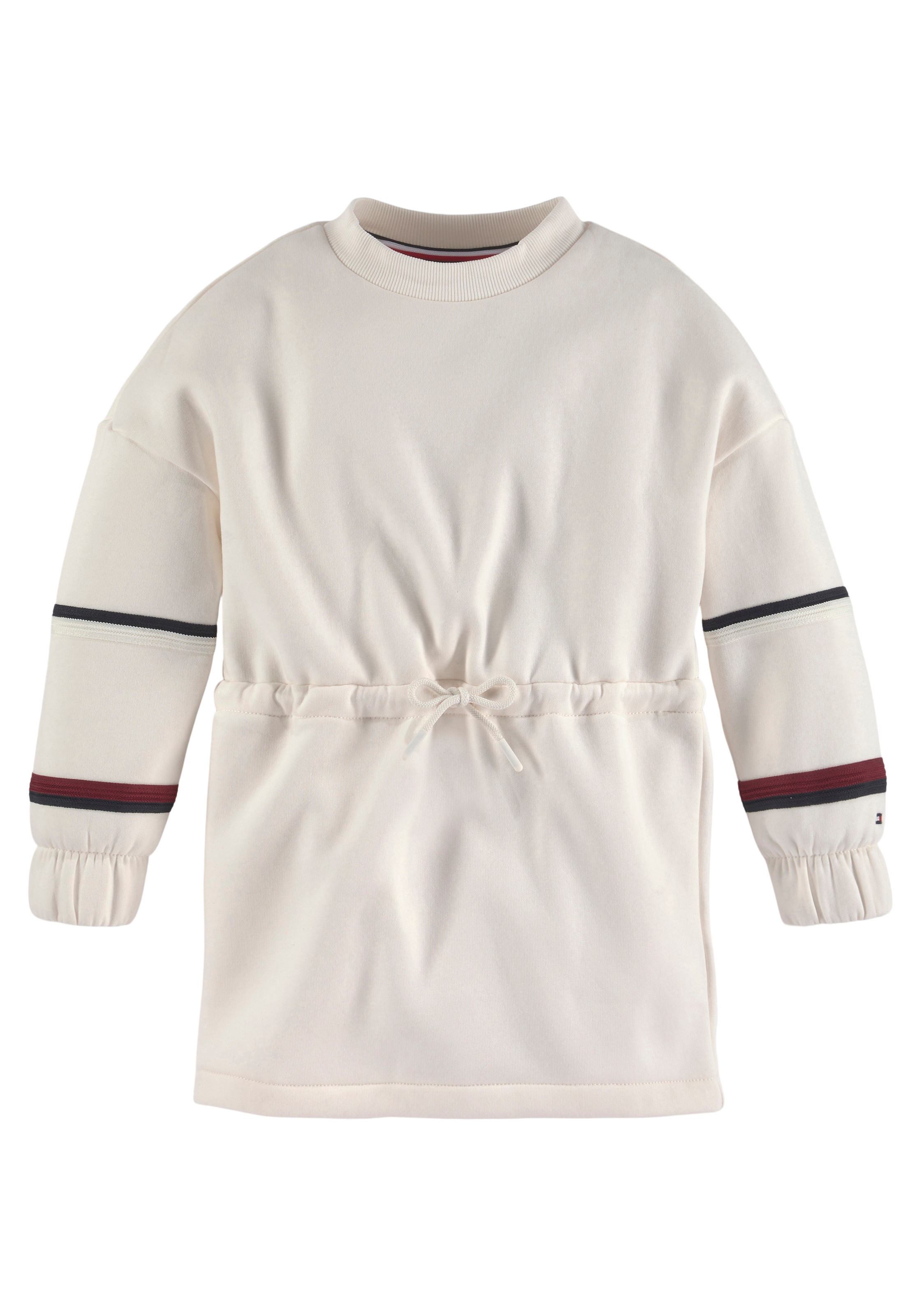 Tommy Hilfiger Sweatkleid »GLOBAL STRIPE SWEAT DRESS«, mit Kordelzug an der  Taille bestellen | BAUR