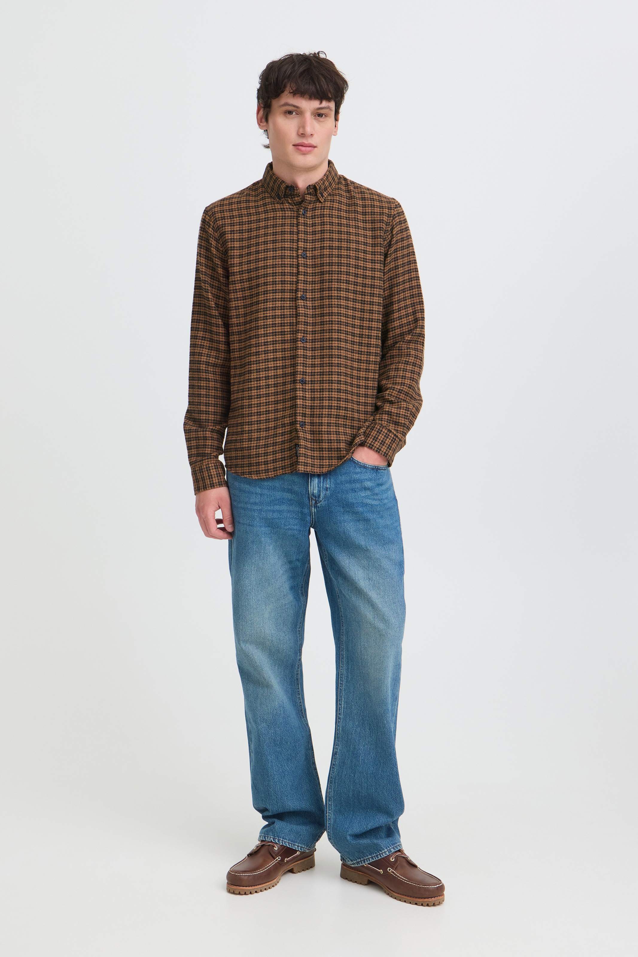 Blend Langarmhemd »BHCLARK SHIRT« Materialmix, regular fit