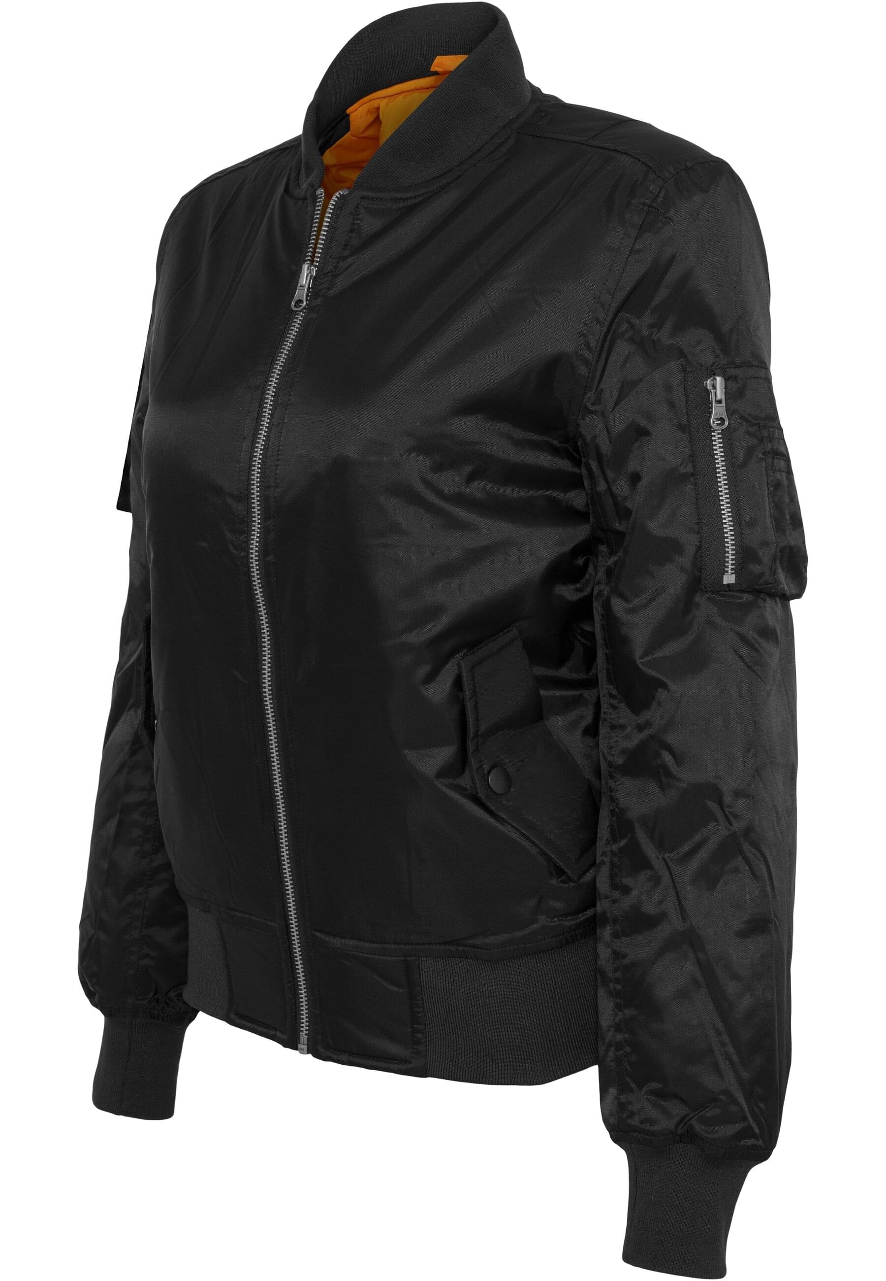 Thumbnail - URBAN CLASSICS Allwetterjacke "Urban Classics Damen Ladies Basic Bomber Jacket" 1 Stk. tlg. ohne Kapuze