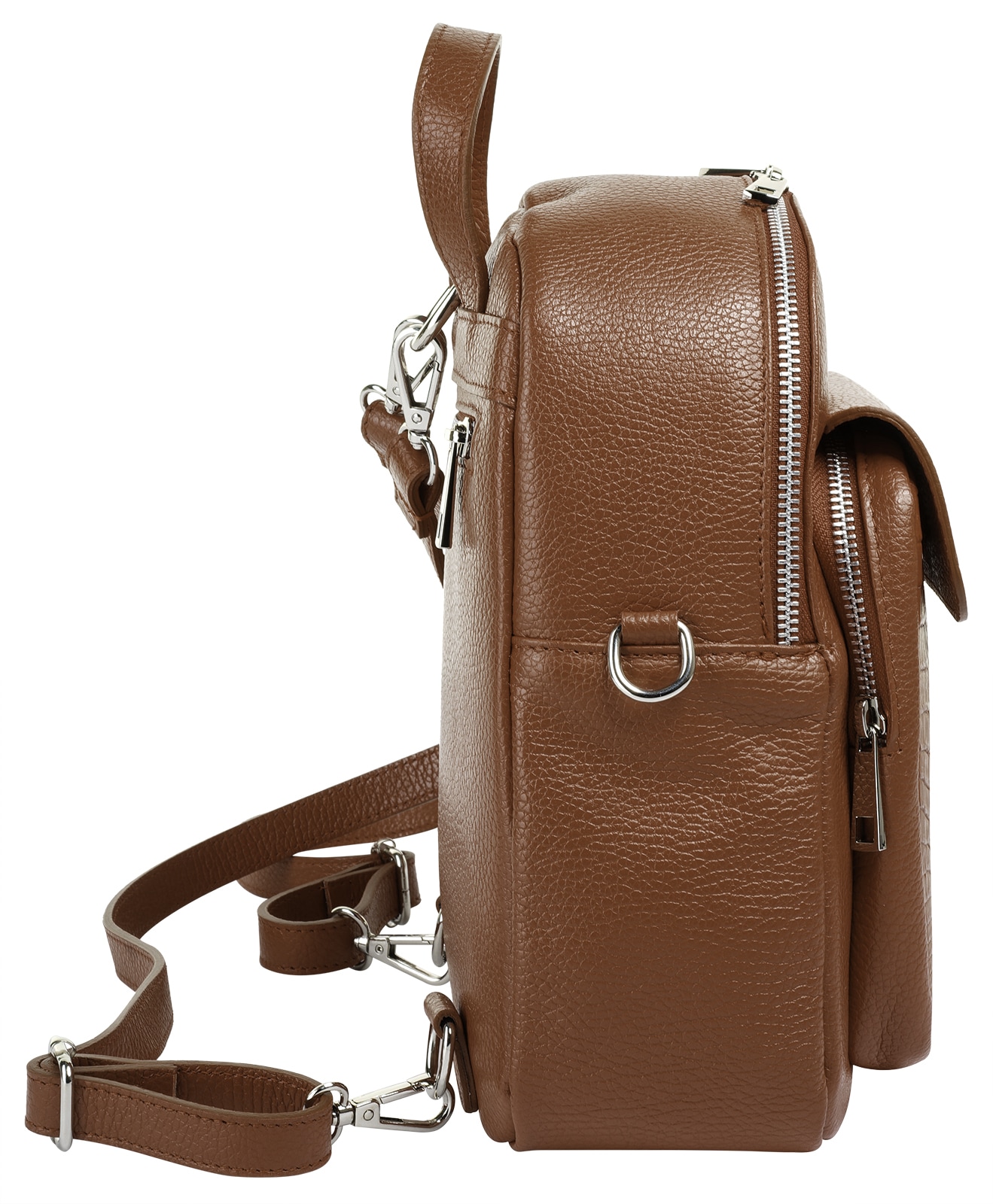 Cluty Cityrucksack, echt Leder, Made in Italy