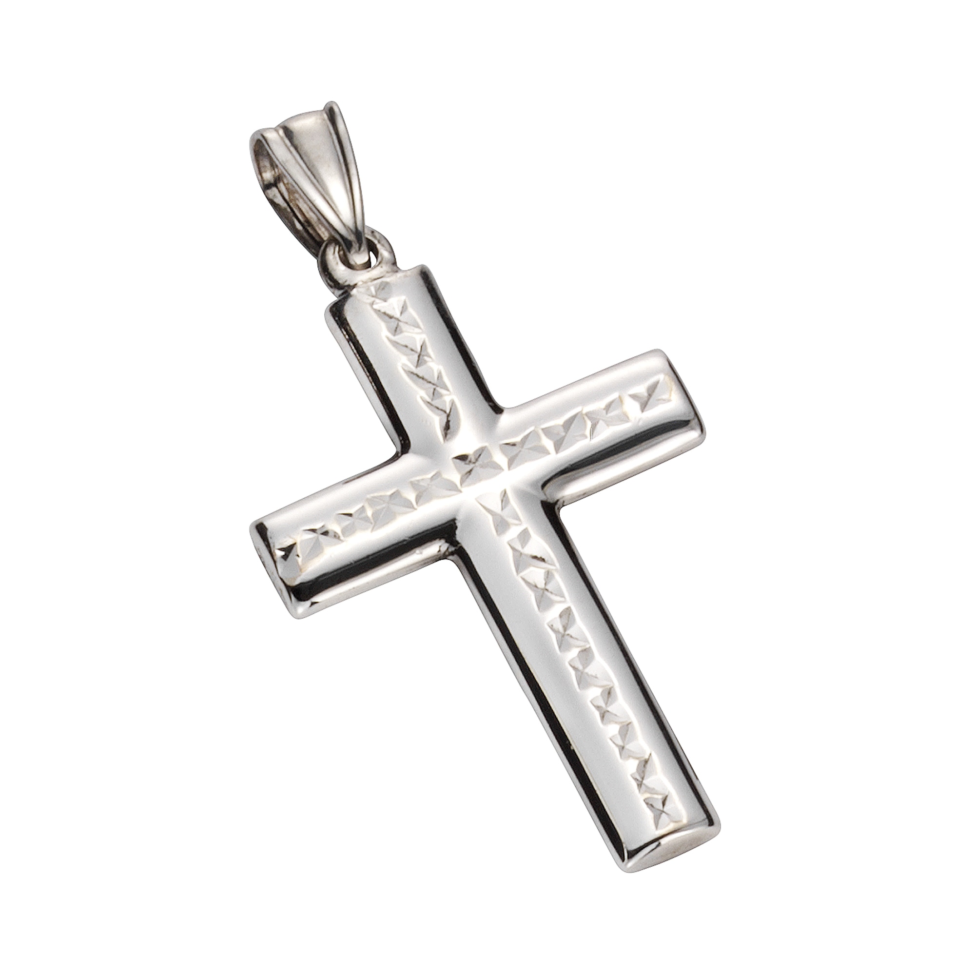 Vivance Kettenanhänger »925 Silber | rhodiniert Kreuz« bestellen BAUR online