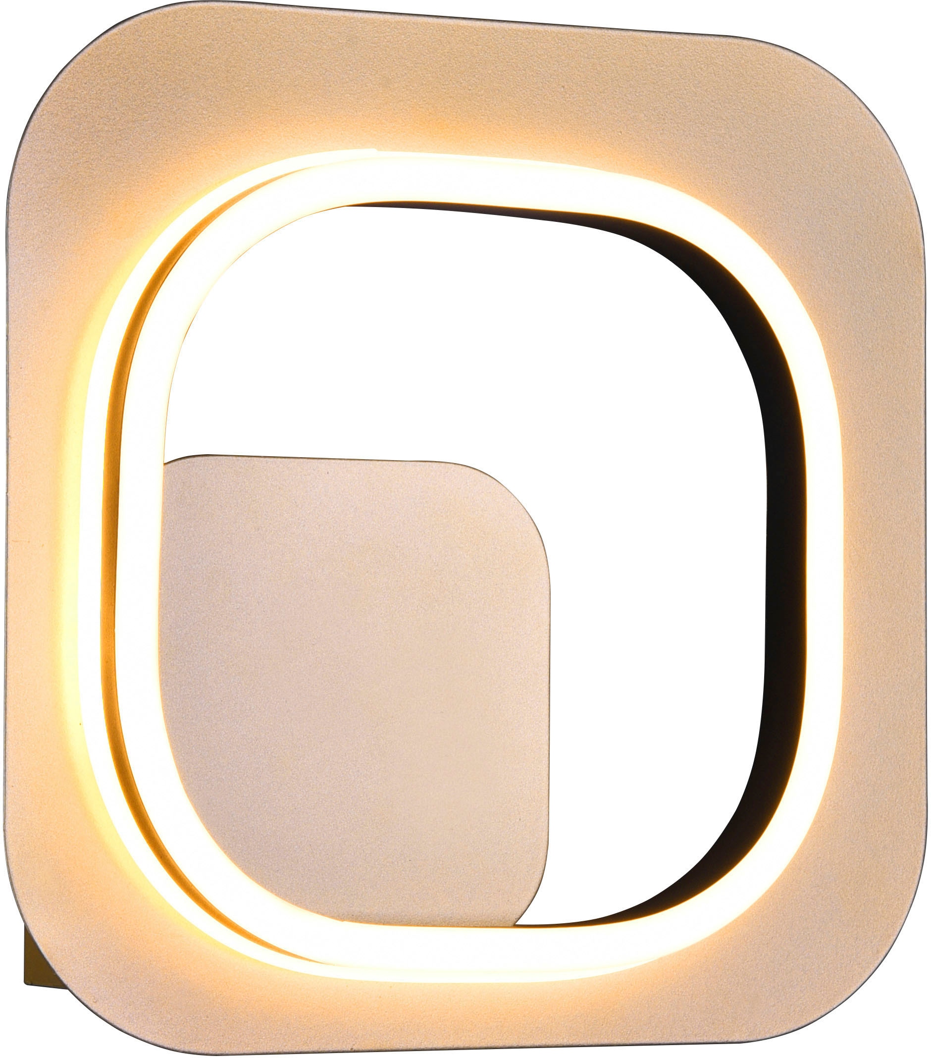 TRIO Leuchten LED Wandleuchte Deko Lumen | Wandlampe warmweiß 29x29 cm schwarz-gold, flammig-flammig, Dimmstufen 1 BAUR »Lugo«, 3 1450